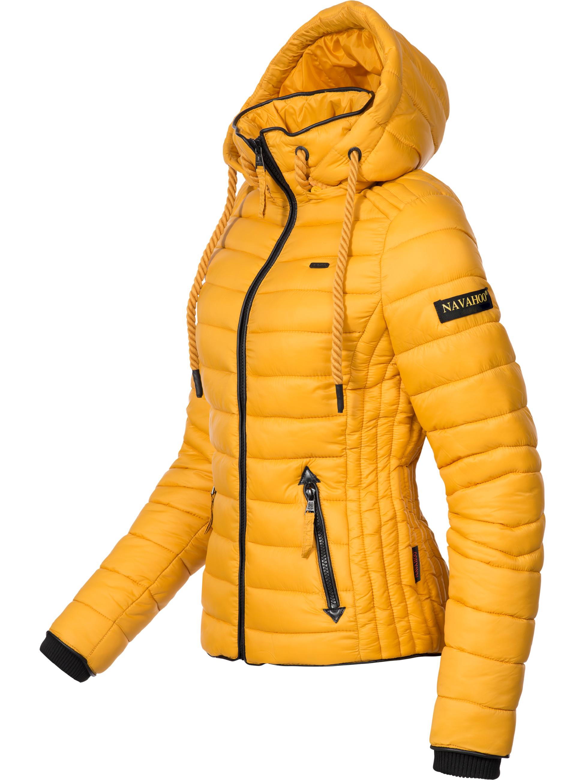 Leichte Steppjacke mit Kapuze "Lulana" Gelb