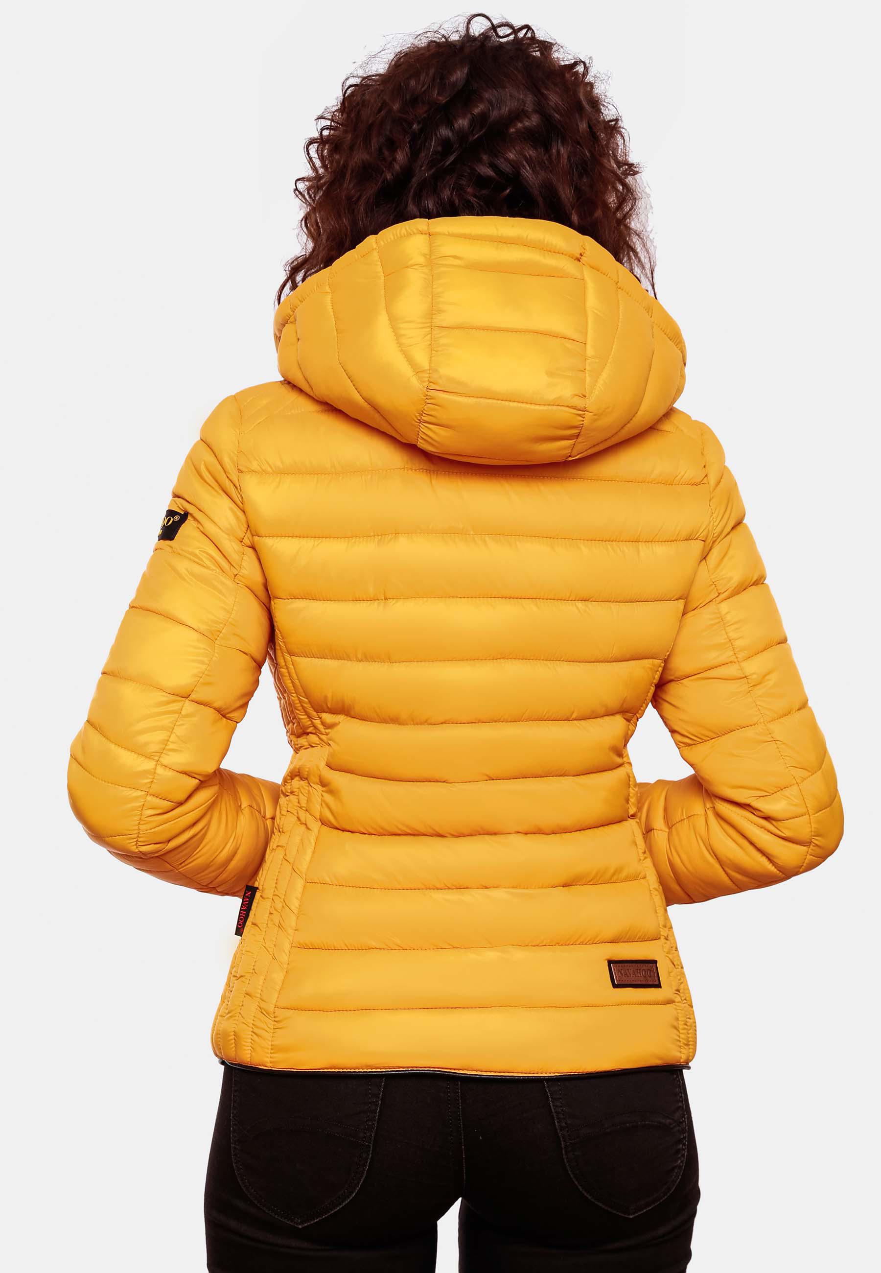 Leichte Steppjacke mit Kapuze "Lulana" Gelb