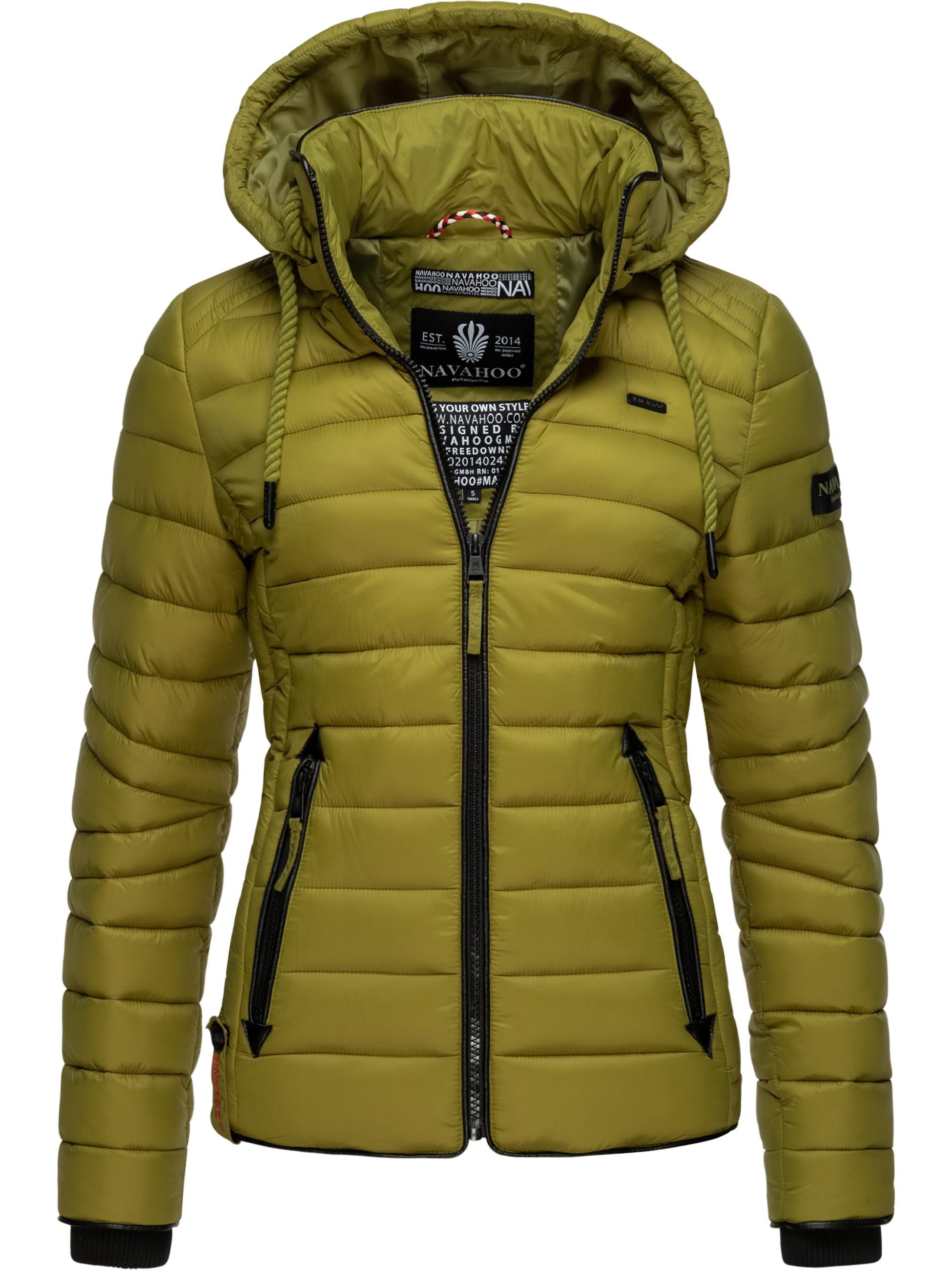 Leichte Steppjacke mit Kapuze "Lulana" Moss Green