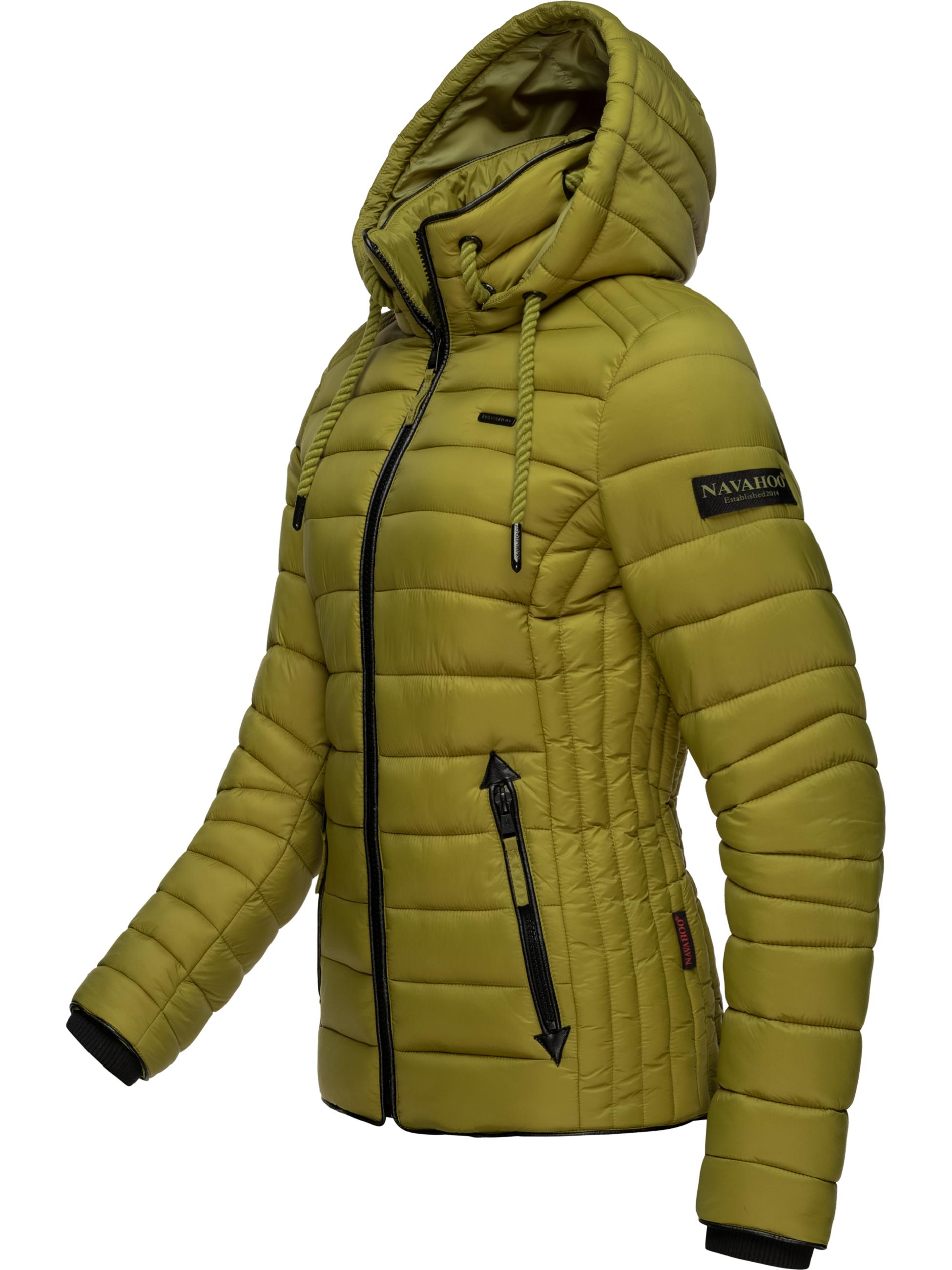 Leichte Steppjacke mit Kapuze "Lulana" Moss Green