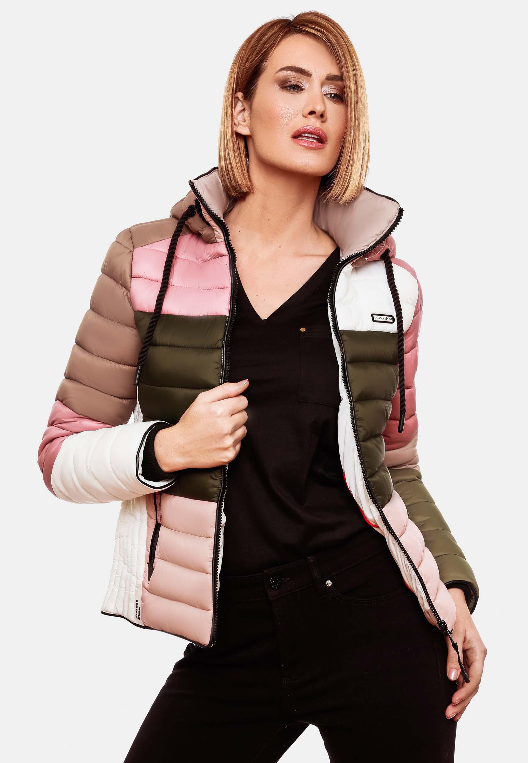 Leichte Steppjacke mit Kapuze "Lulana Multikulti" Multicolor Naturals