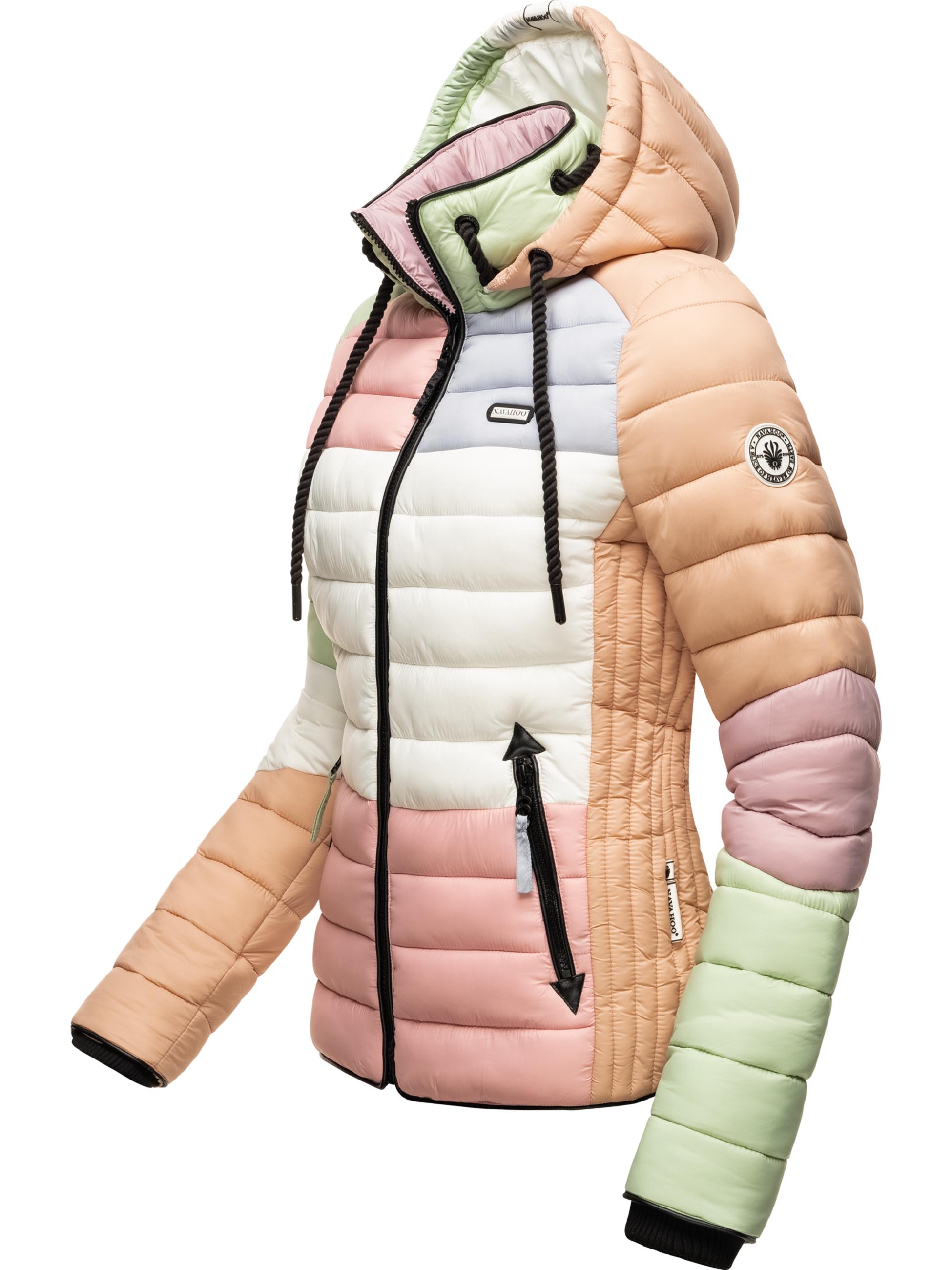 Leichte Steppjacke mit Kapuze "Lulana Multikulti" Multicolour Pastel