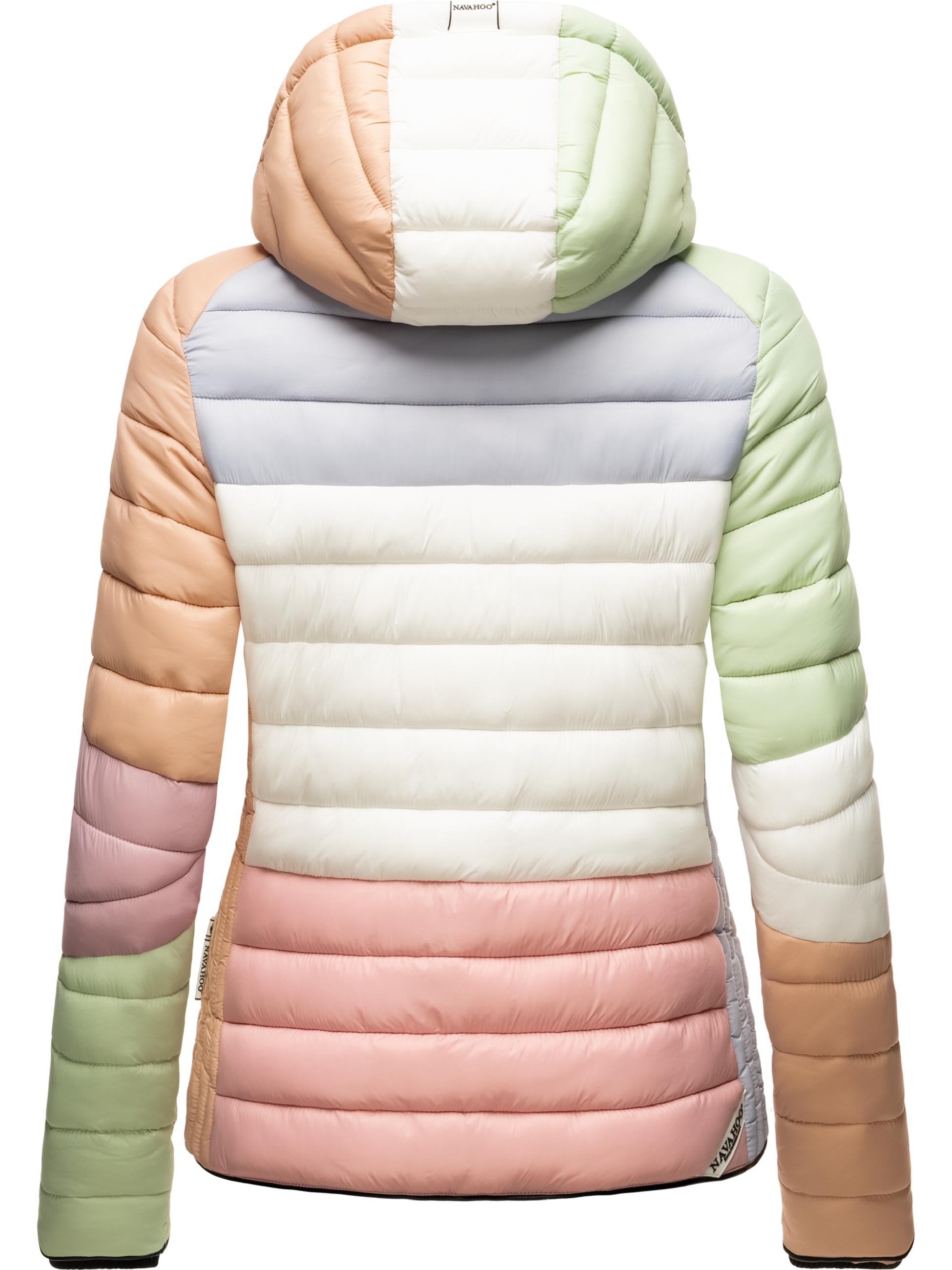 Leichte Steppjacke mit Kapuze "Lulana Multikulti" Multicolour Pastel