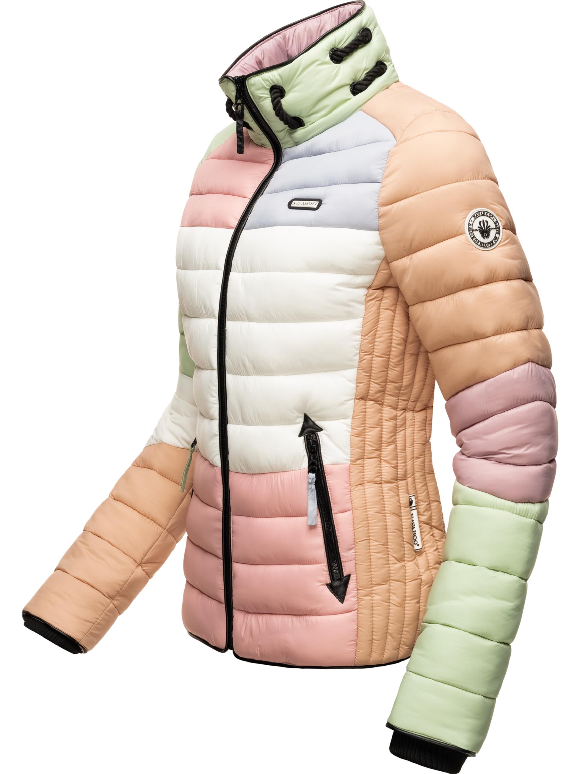 Leichte Steppjacke mit Kapuze "Lulana Multikulti" Multicolour Pastel