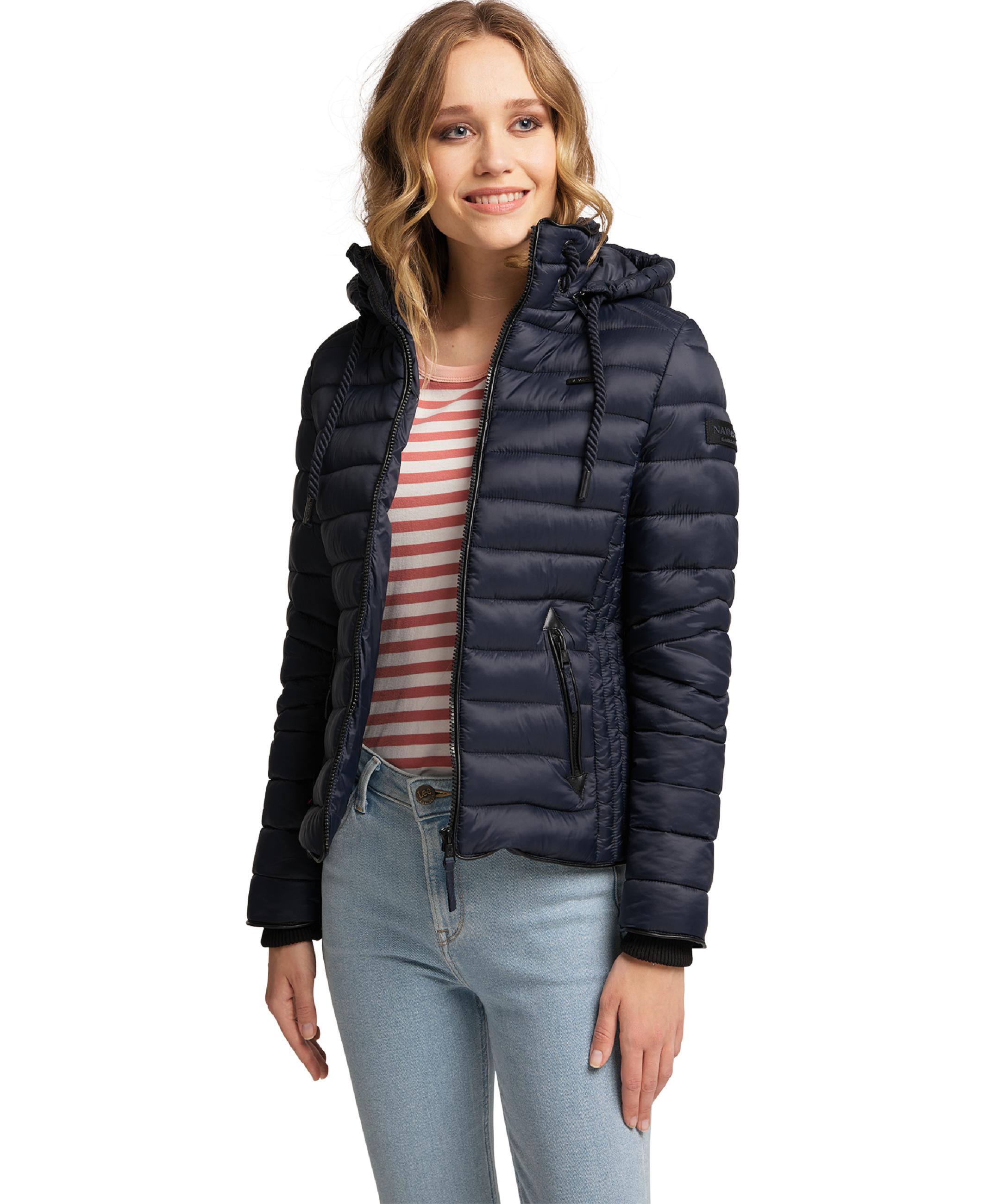 Leichte Steppjacke mit Kapuze "Lulana" Navy