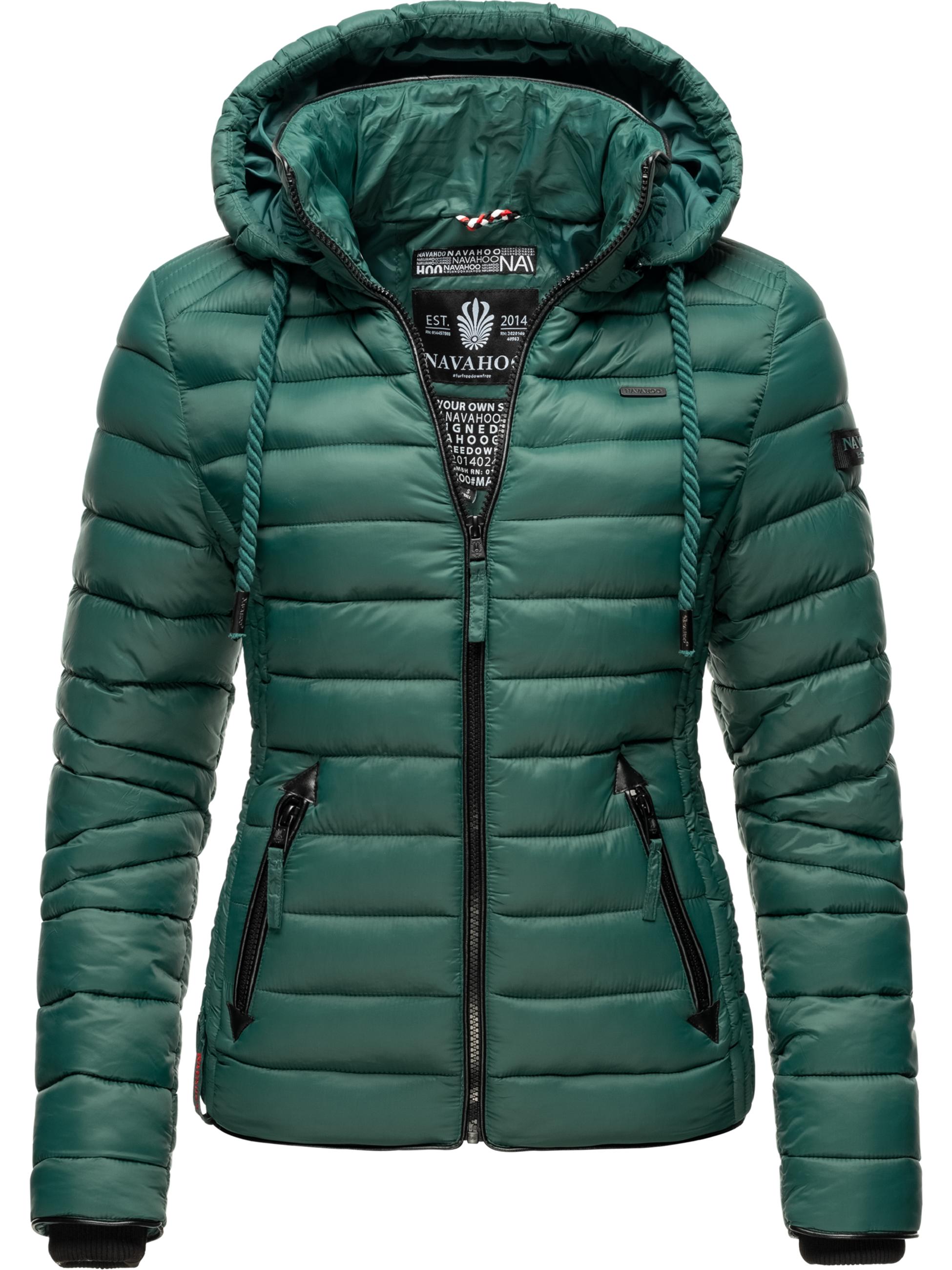 Leichte Steppjacke mit Kapuze "Lulana" Ocean Green