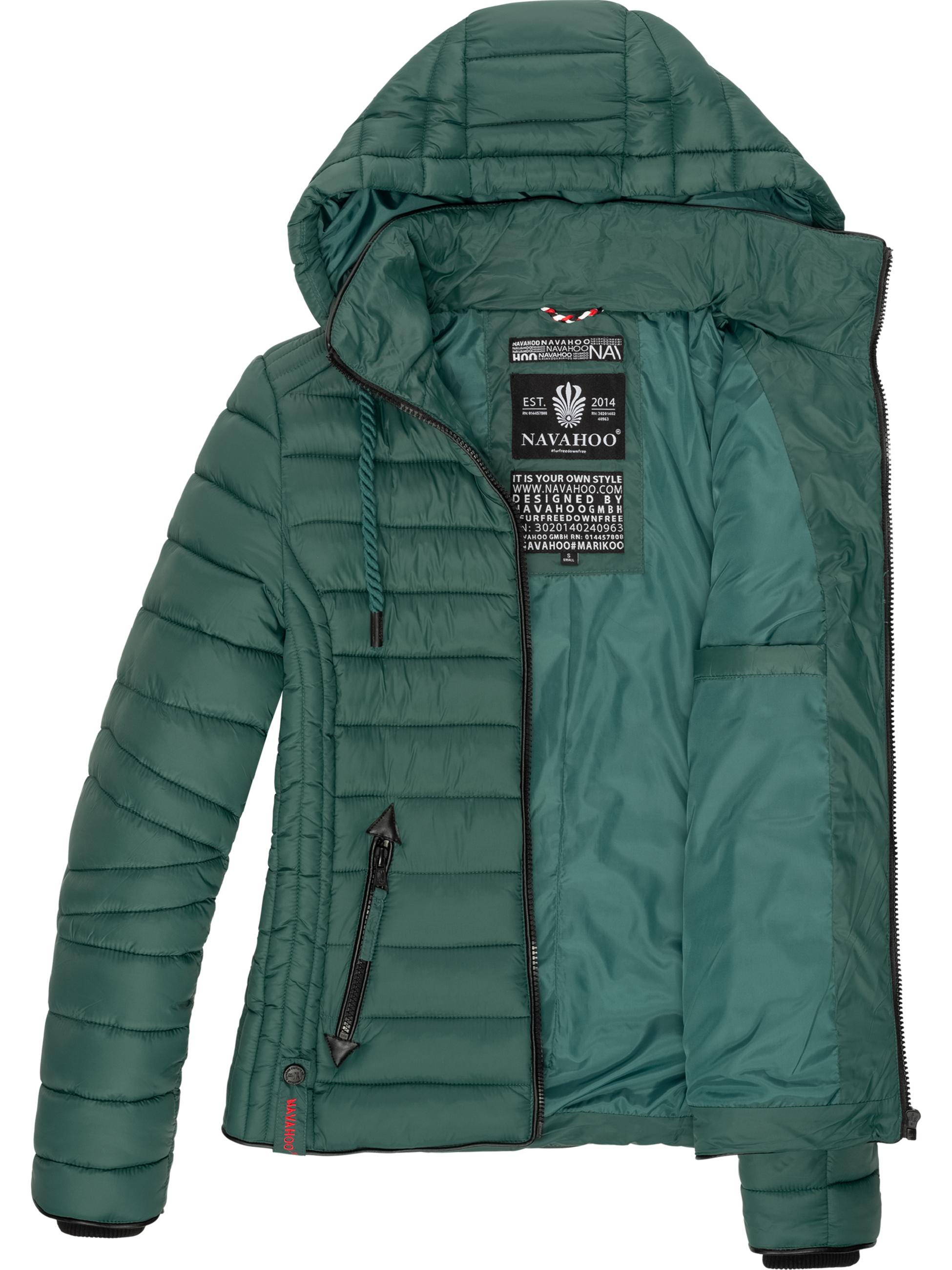 Leichte Steppjacke mit Kapuze "Lulana" Ocean Green