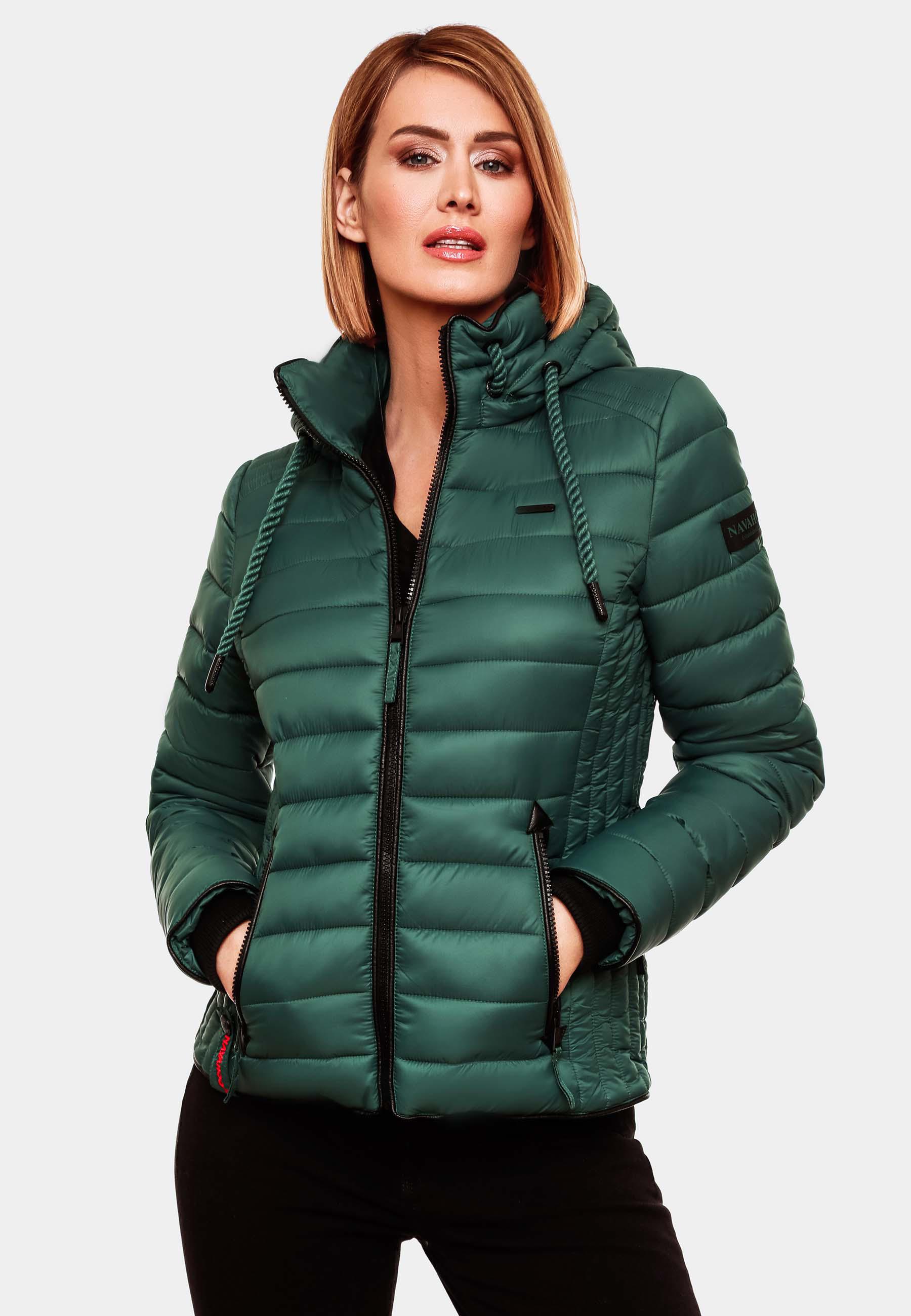 Leichte Steppjacke mit Kapuze "Lulana" Ocean Green