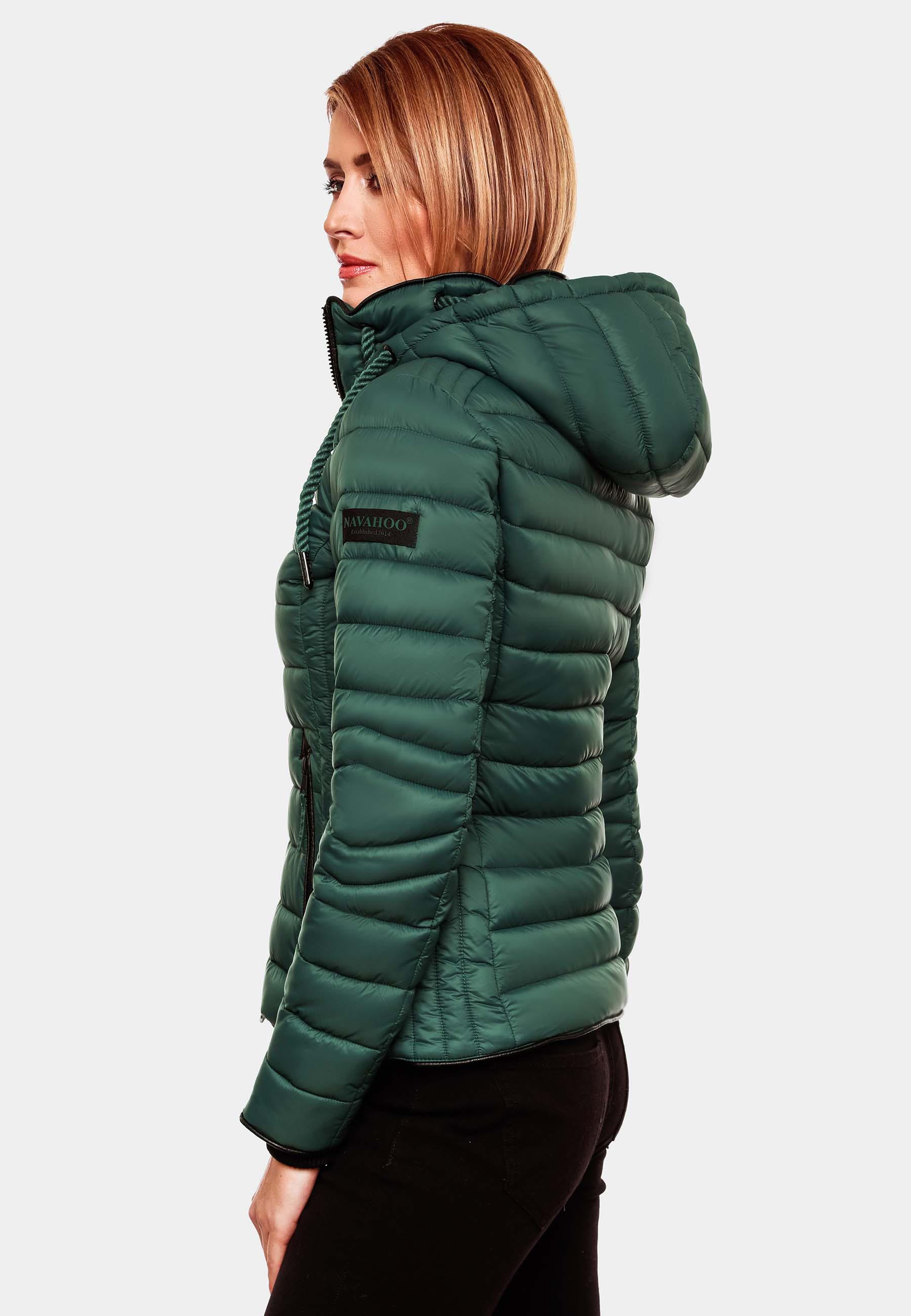 Leichte Steppjacke mit Kapuze "Lulana" Ocean Green