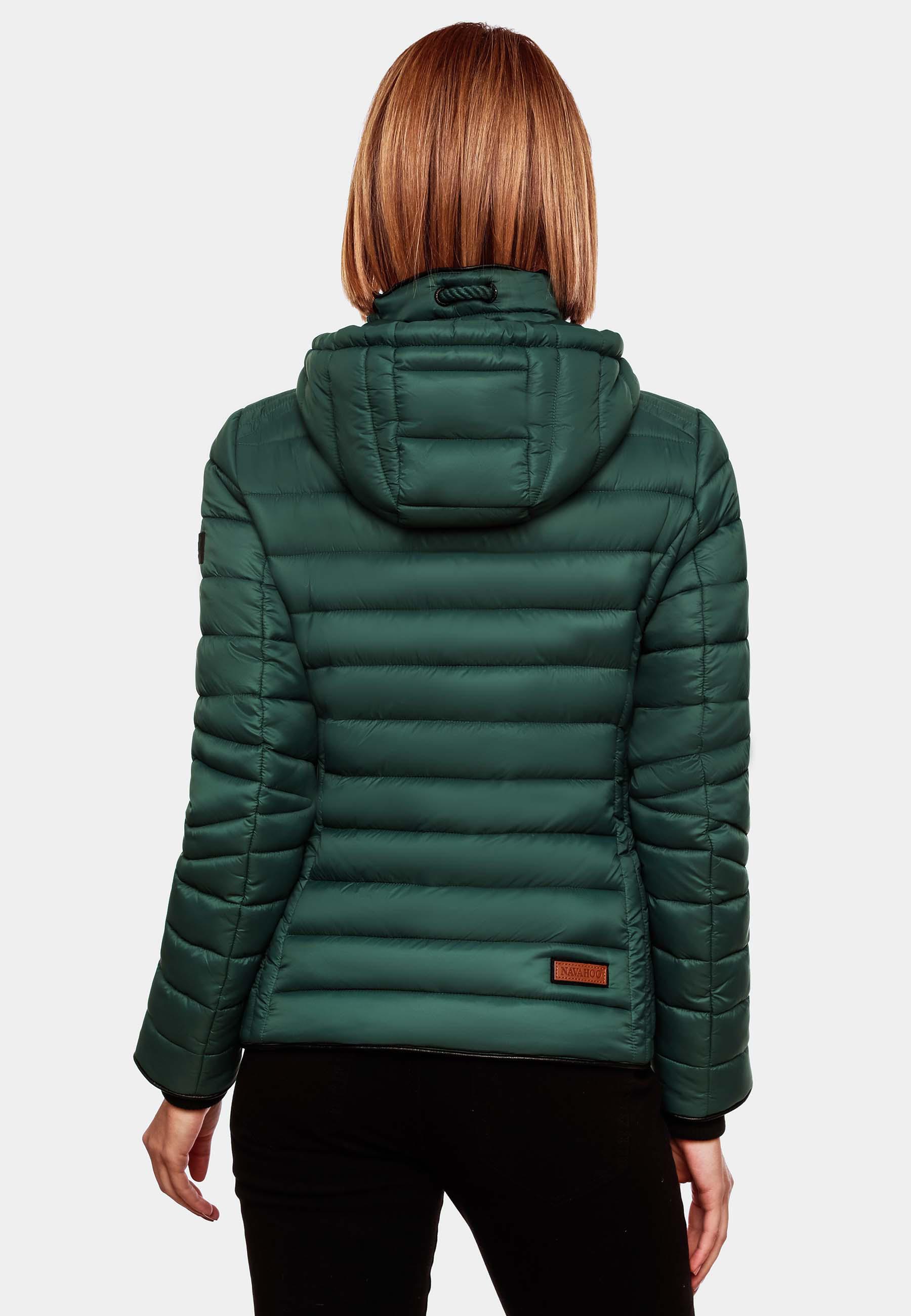 Leichte Steppjacke mit Kapuze "Lulana" Ocean Green