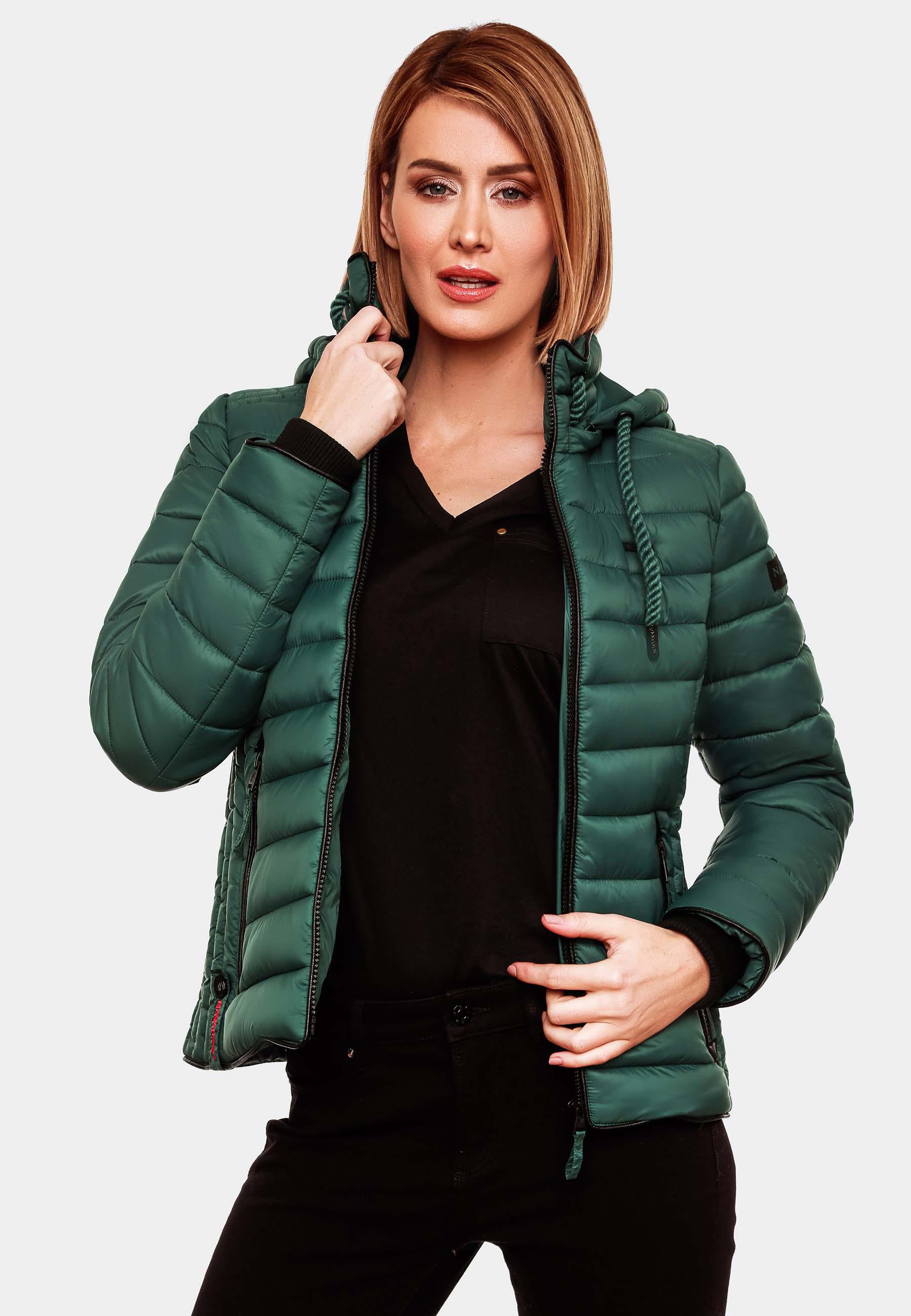 Leichte Steppjacke mit Kapuze "Lulana" Ocean Green