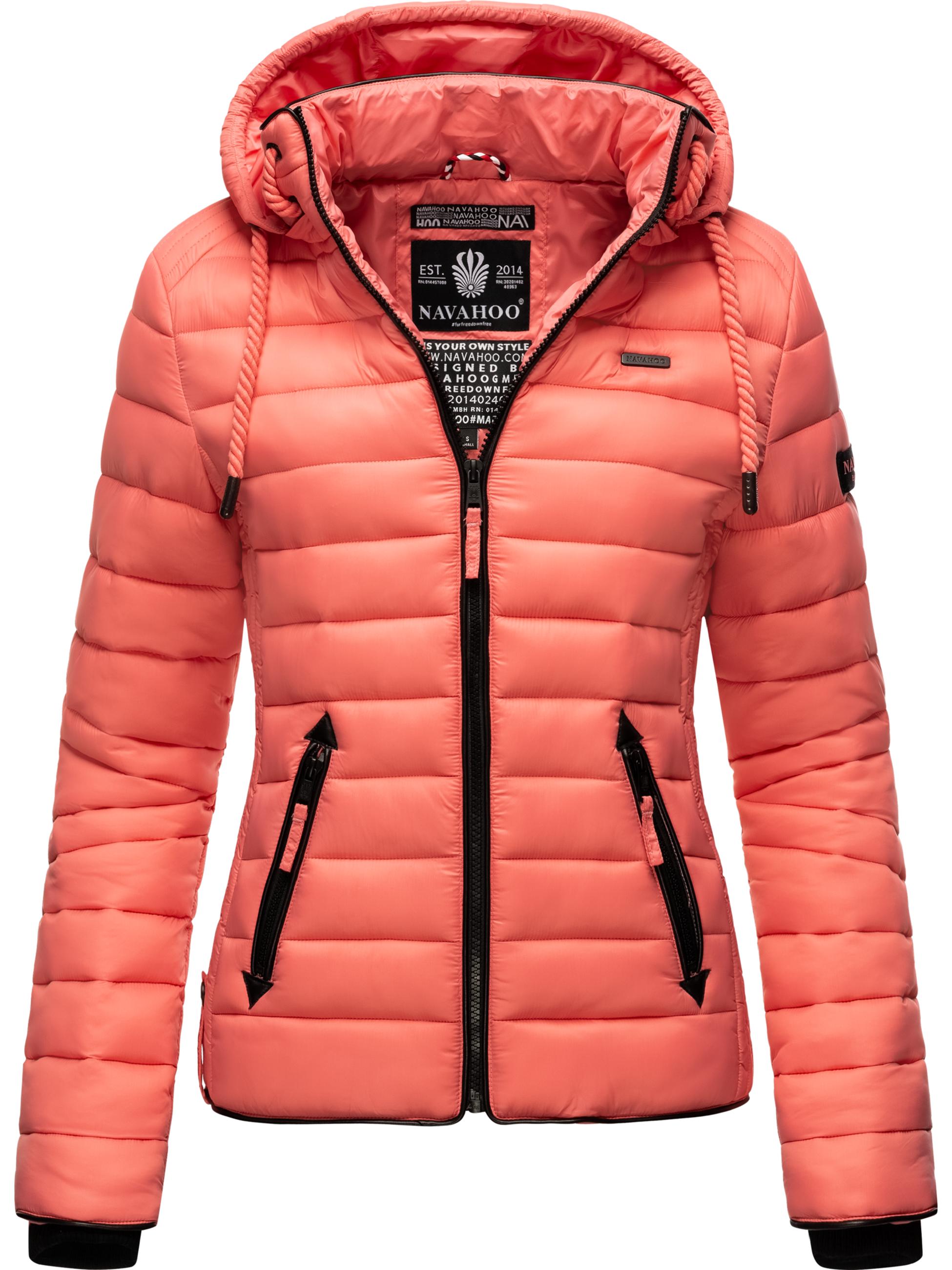 Leichte Steppjacke mit Kapuze "Lulana" Rose Coral