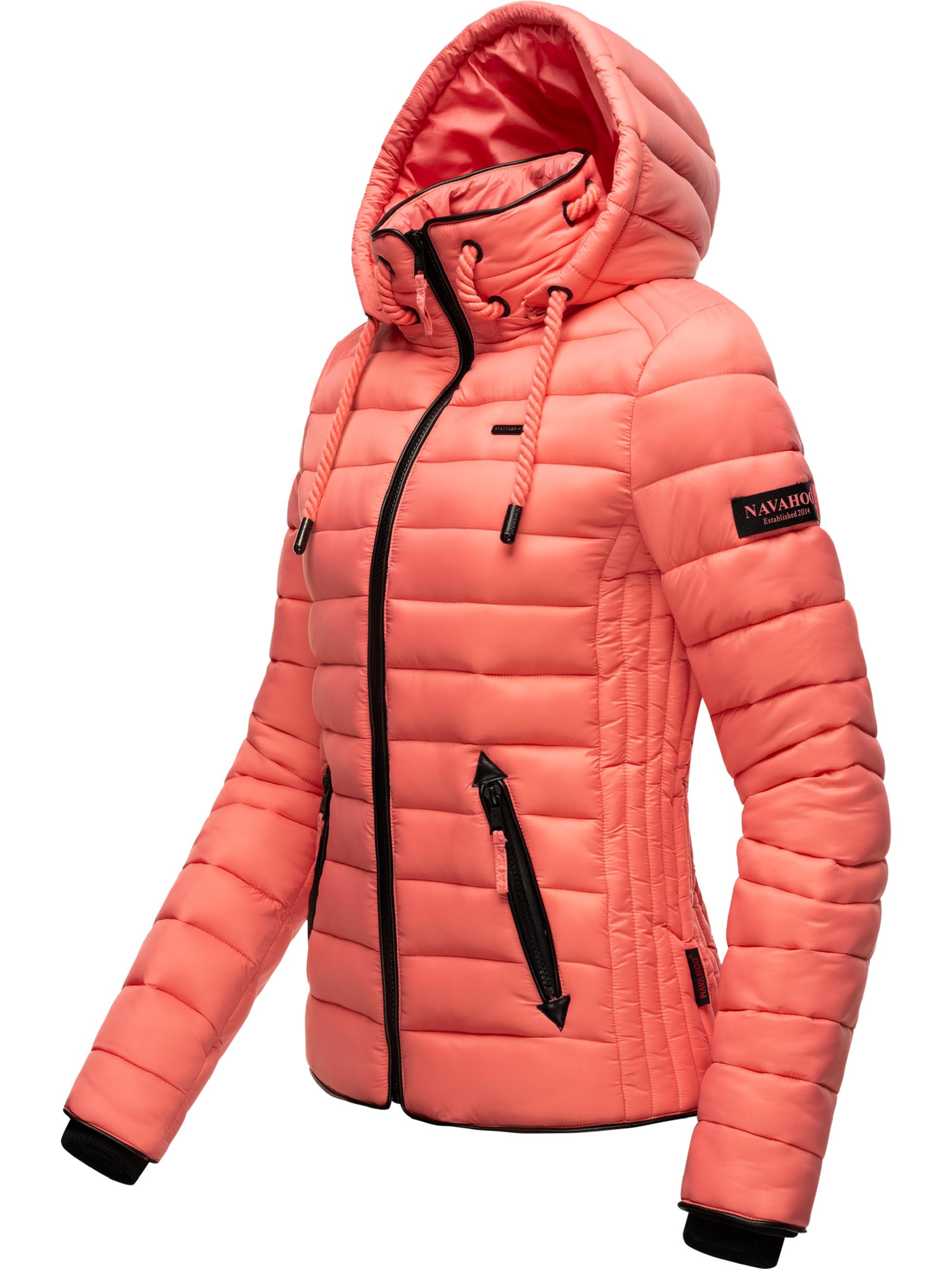 Leichte Steppjacke mit Kapuze "Lulana" Rose Coral