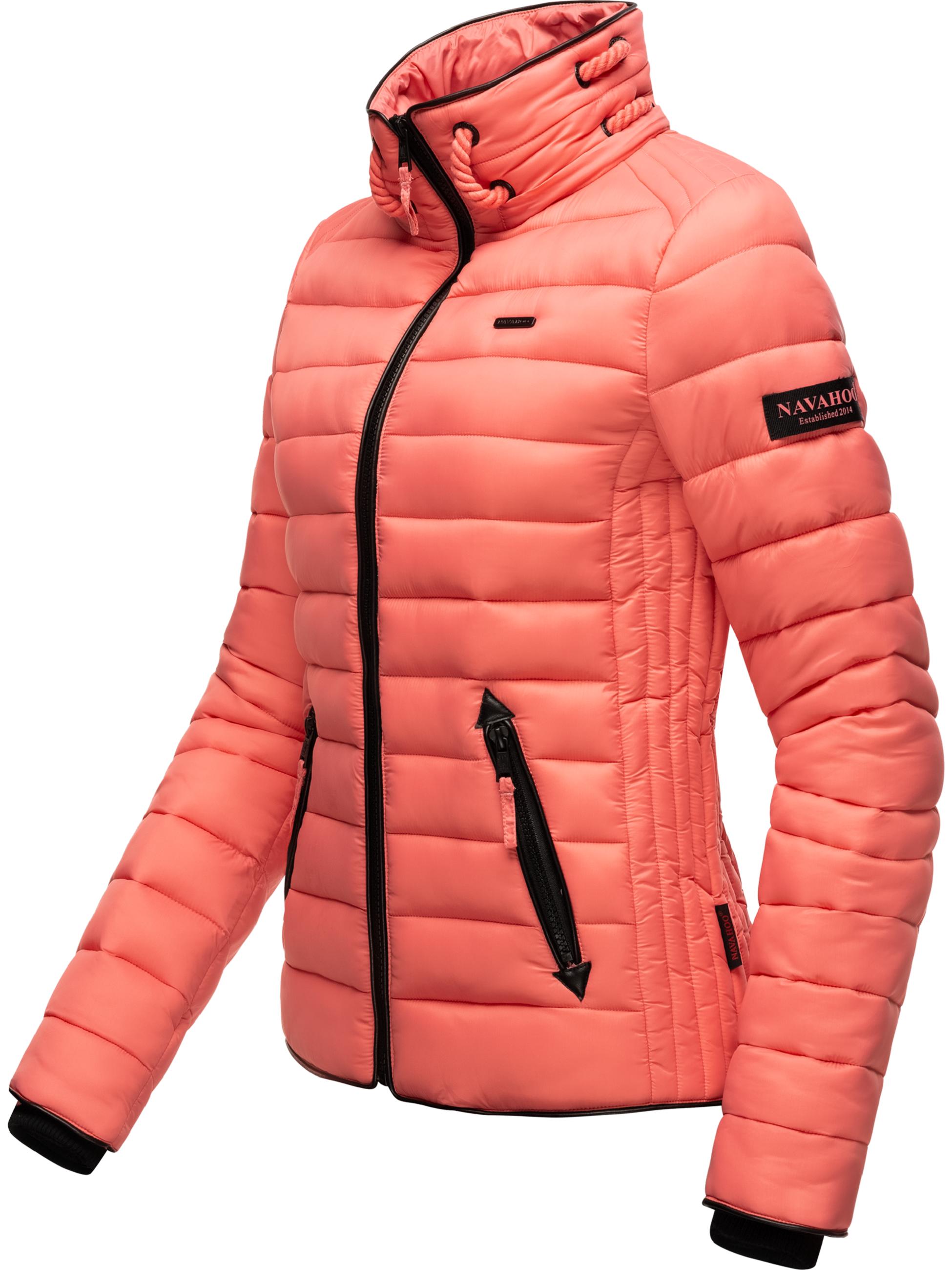 Leichte Steppjacke mit Kapuze "Lulana" Rose Coral