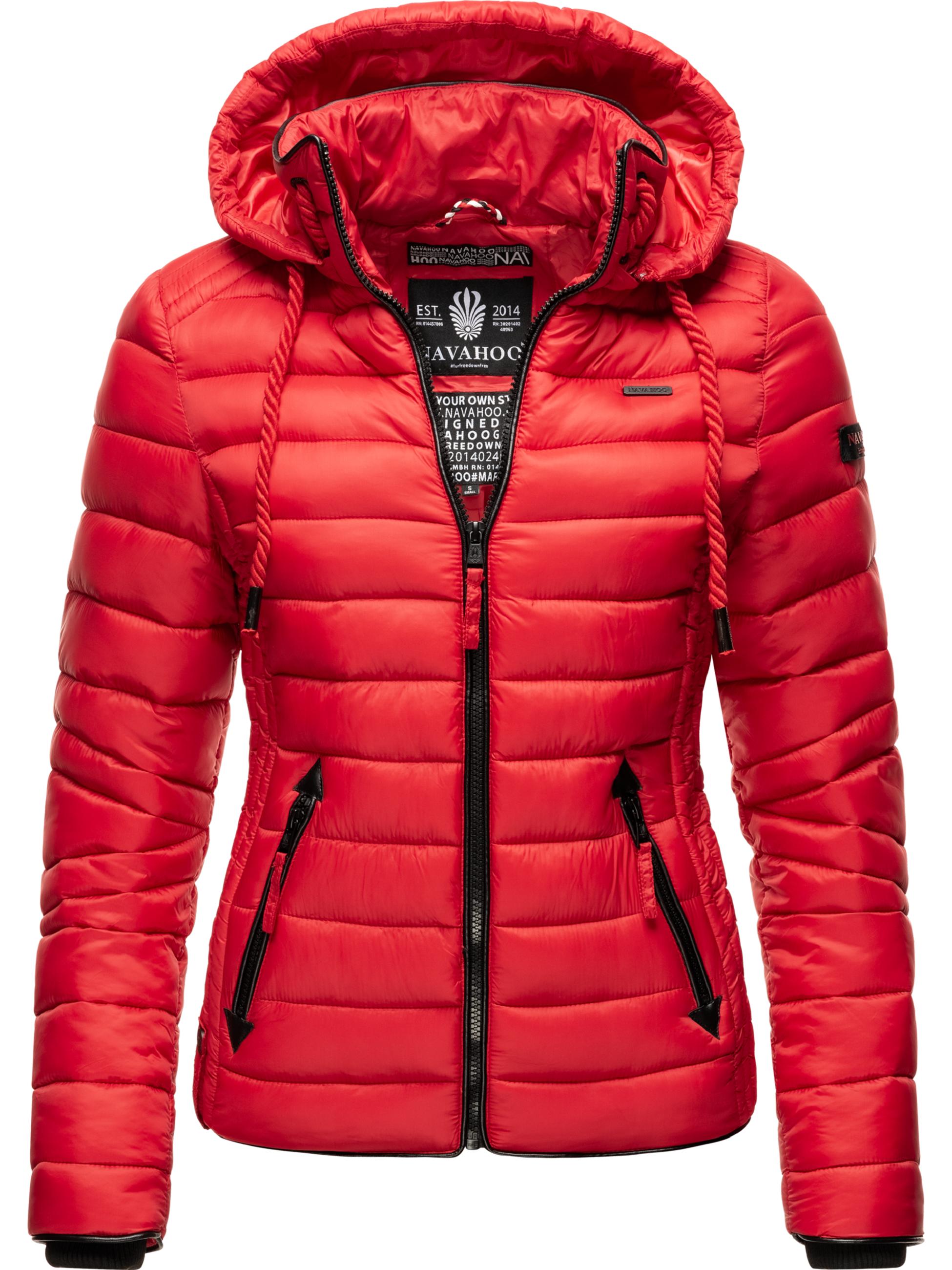 Leichte Steppjacke mit Kapuze "Lulana" Rot