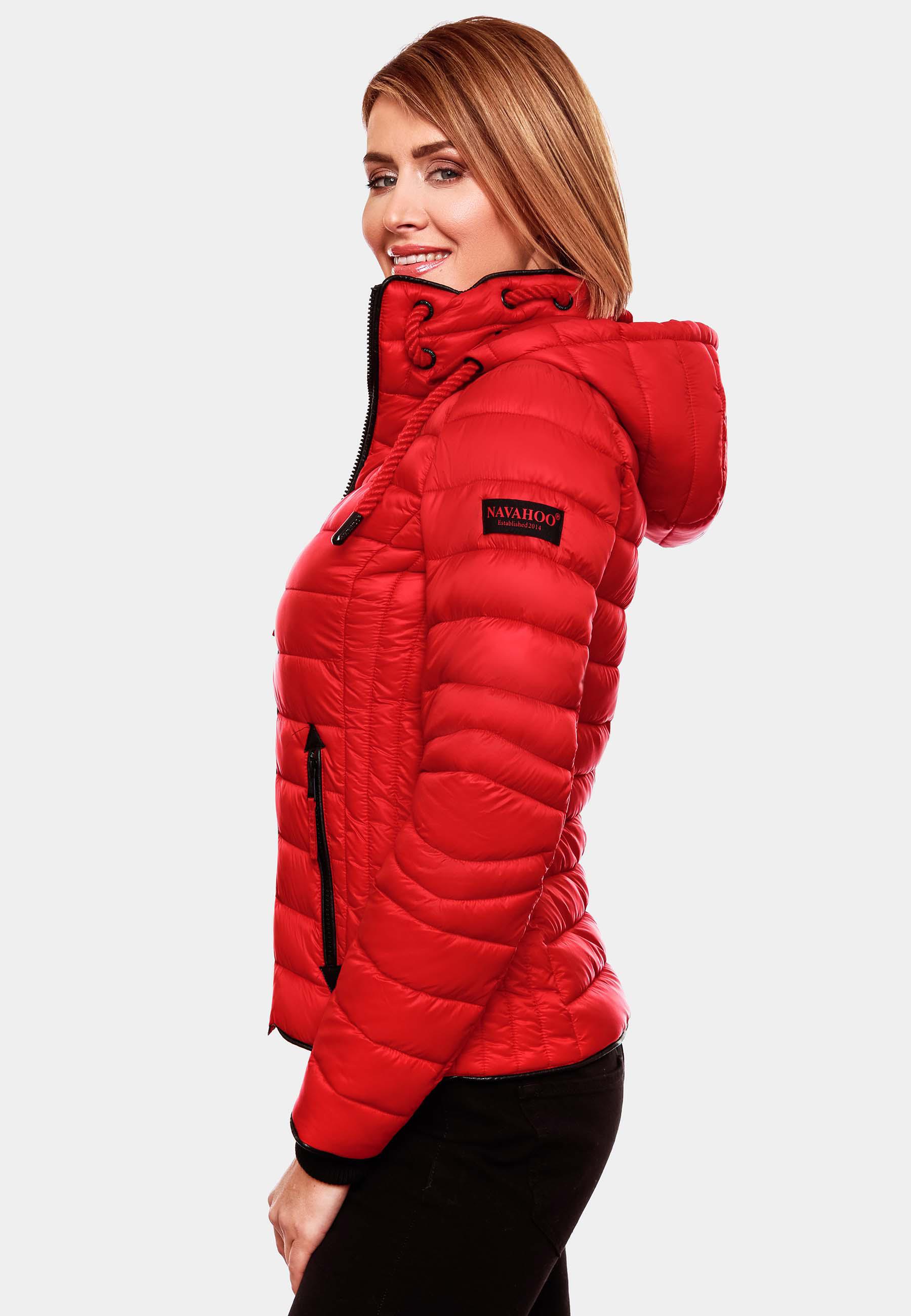 Leichte Steppjacke mit Kapuze "Lulana" Rot