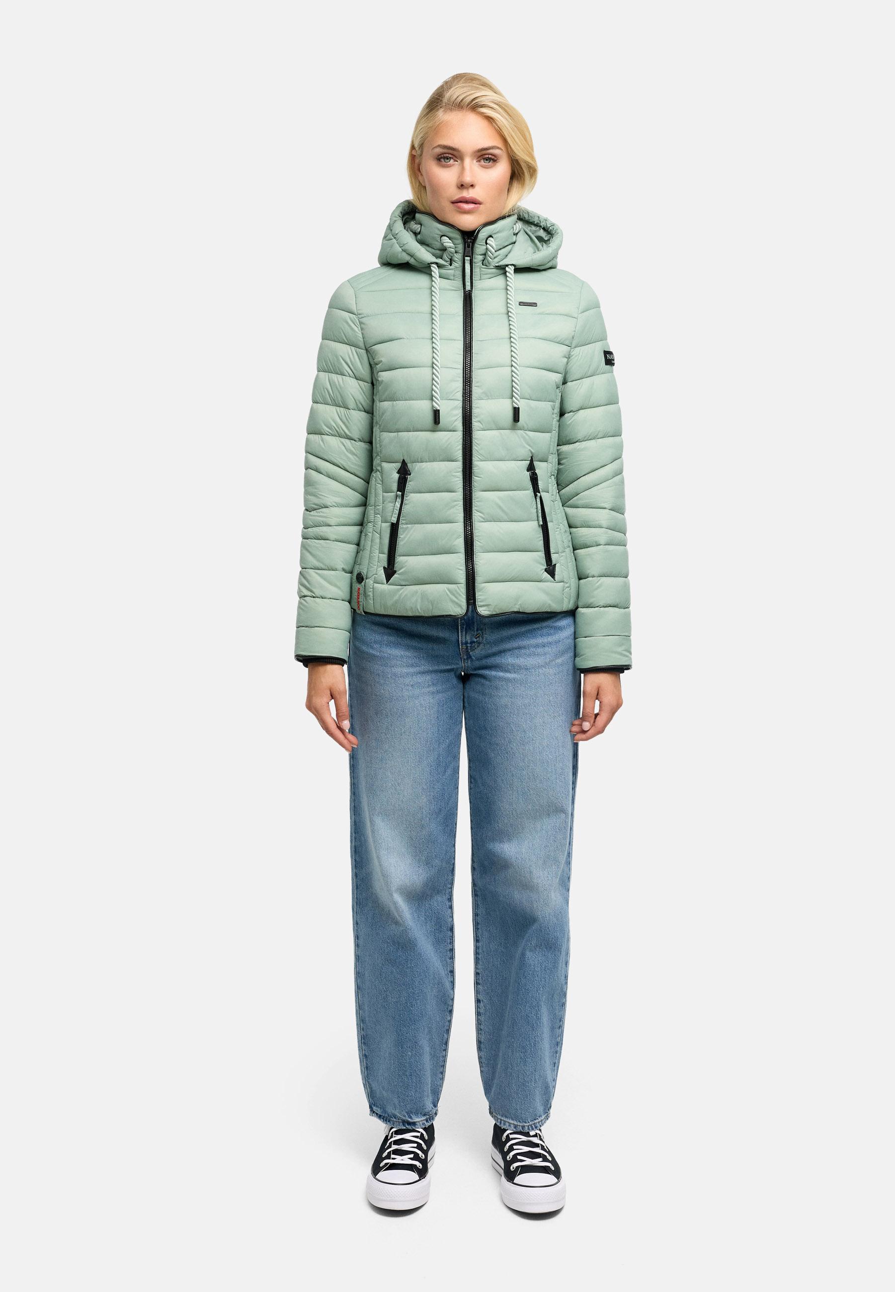 Leichte Steppjacke mit Kapuze "Lulana" Smokey Mint