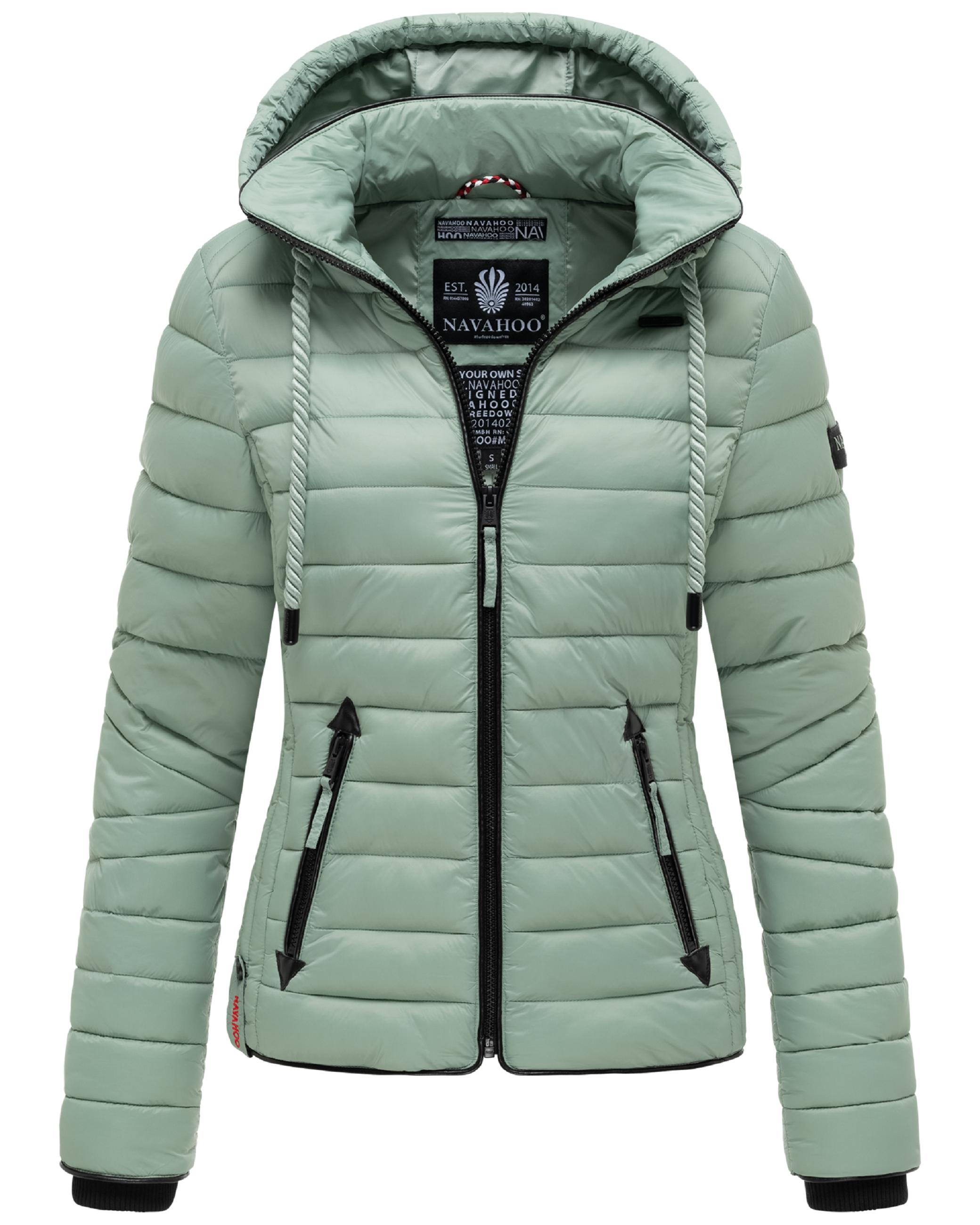Leichte Steppjacke mit Kapuze "Lulana" Smokey Mint