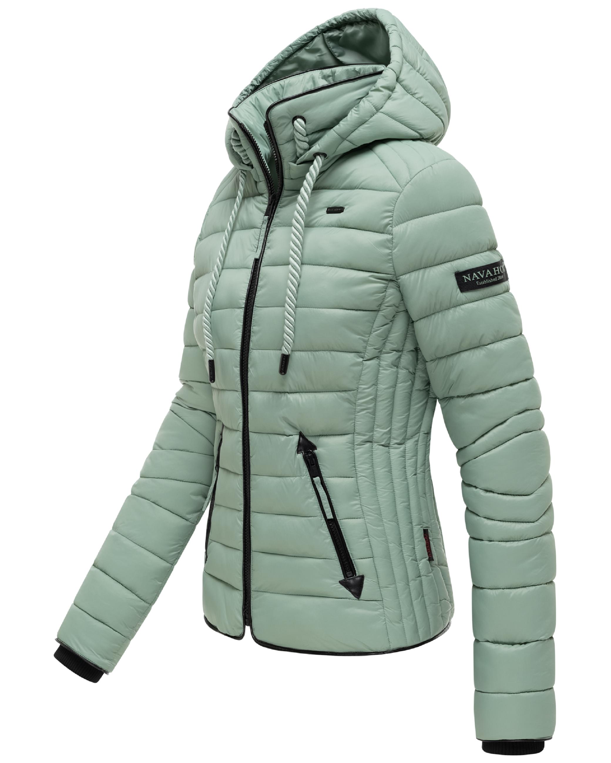 Leichte Steppjacke mit Kapuze "Lulana" Smokey Mint