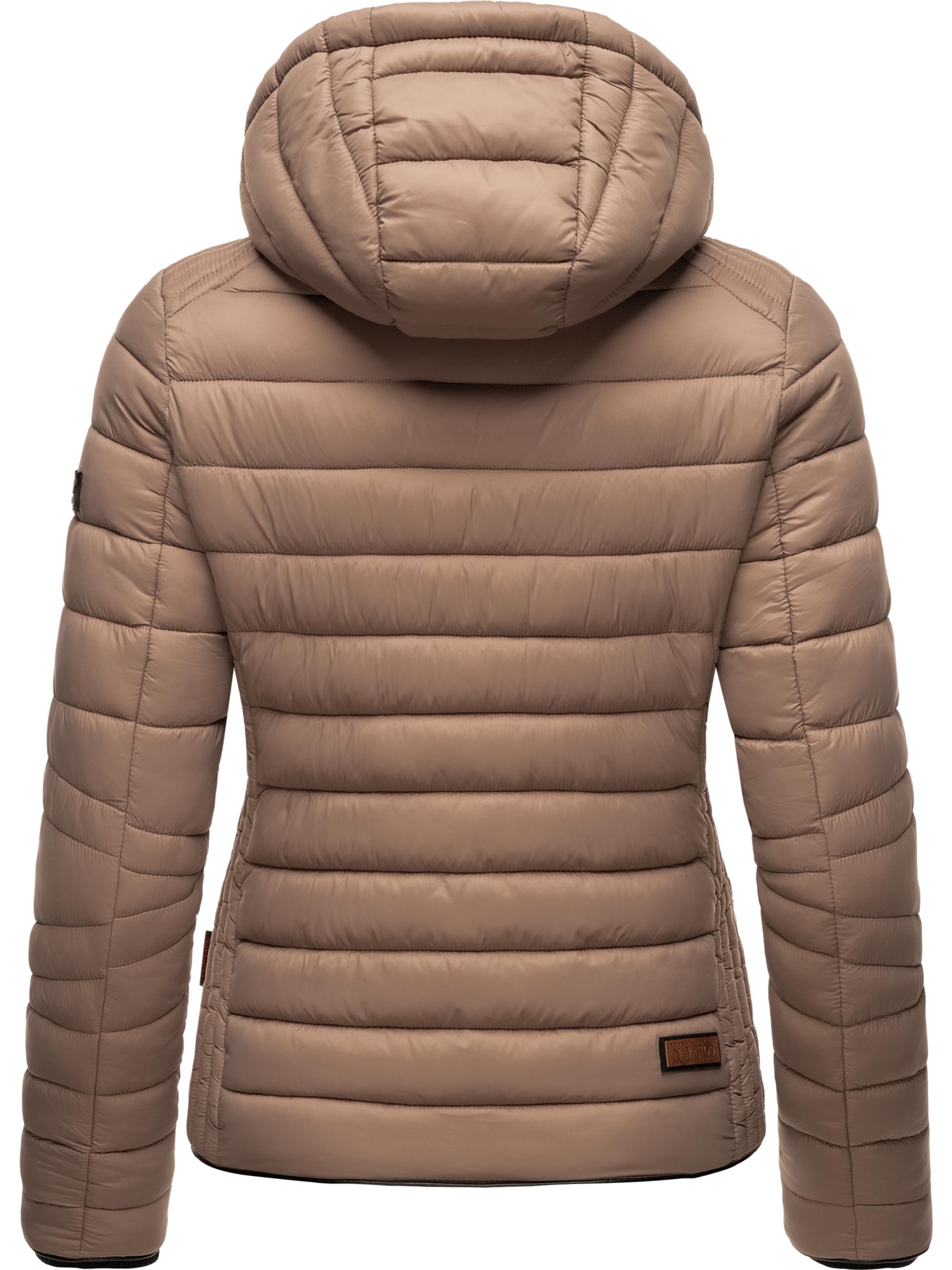 Leichte Steppjacke mit Kapuze "Lulana" Taupe Grey