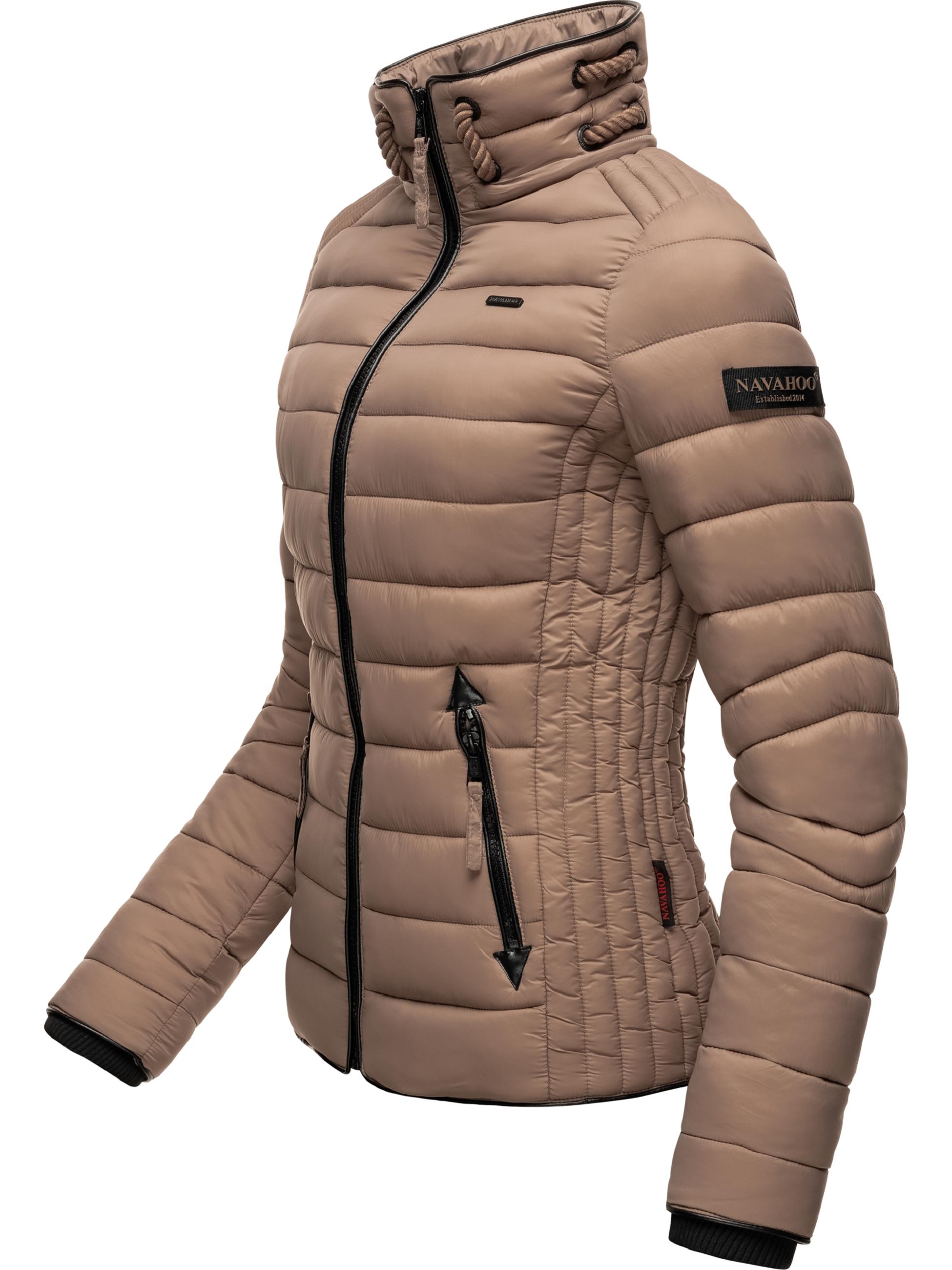 Leichte Steppjacke mit Kapuze "Lulana" Taupe Grey