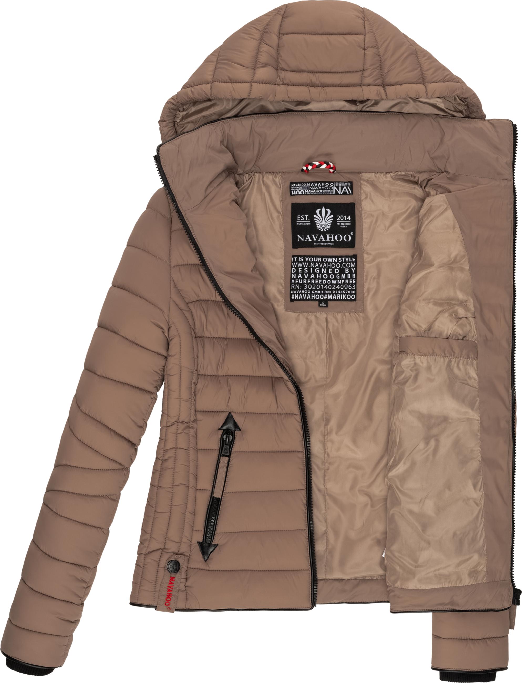 Leichte Steppjacke mit Kapuze "Lulana" Taupe Grey