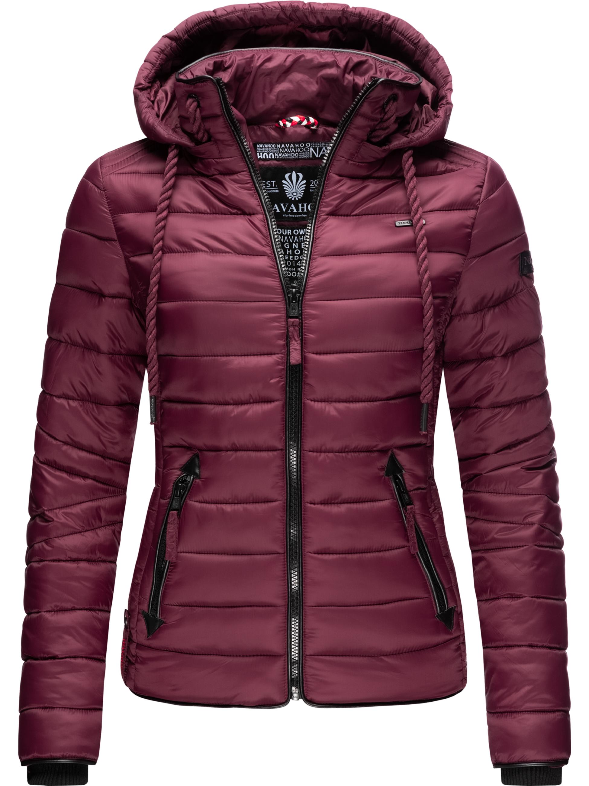 Leichte Steppjacke mit Kapuze "Lulana" Wine