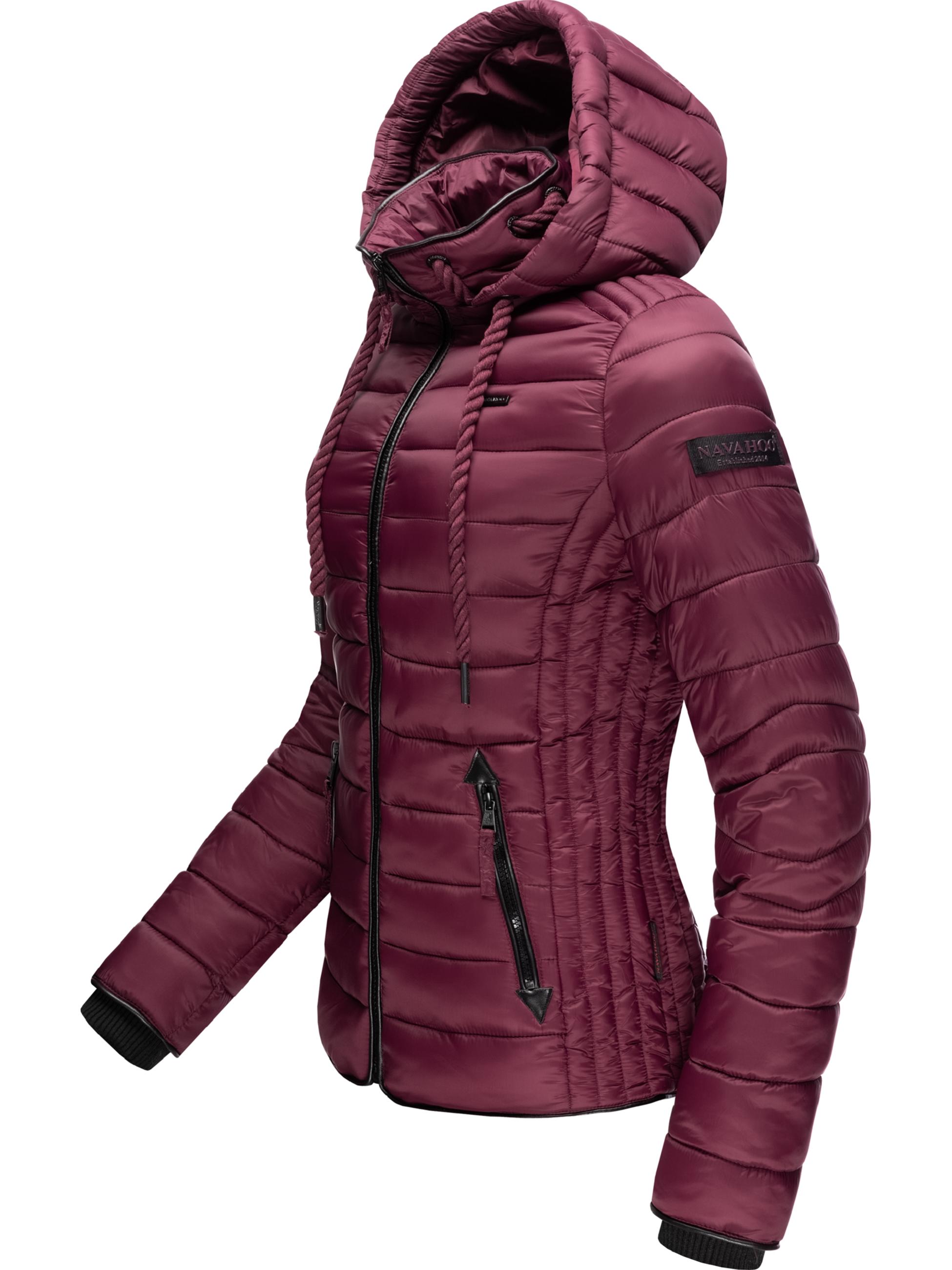 Leichte Steppjacke mit Kapuze "Lulana" Wine