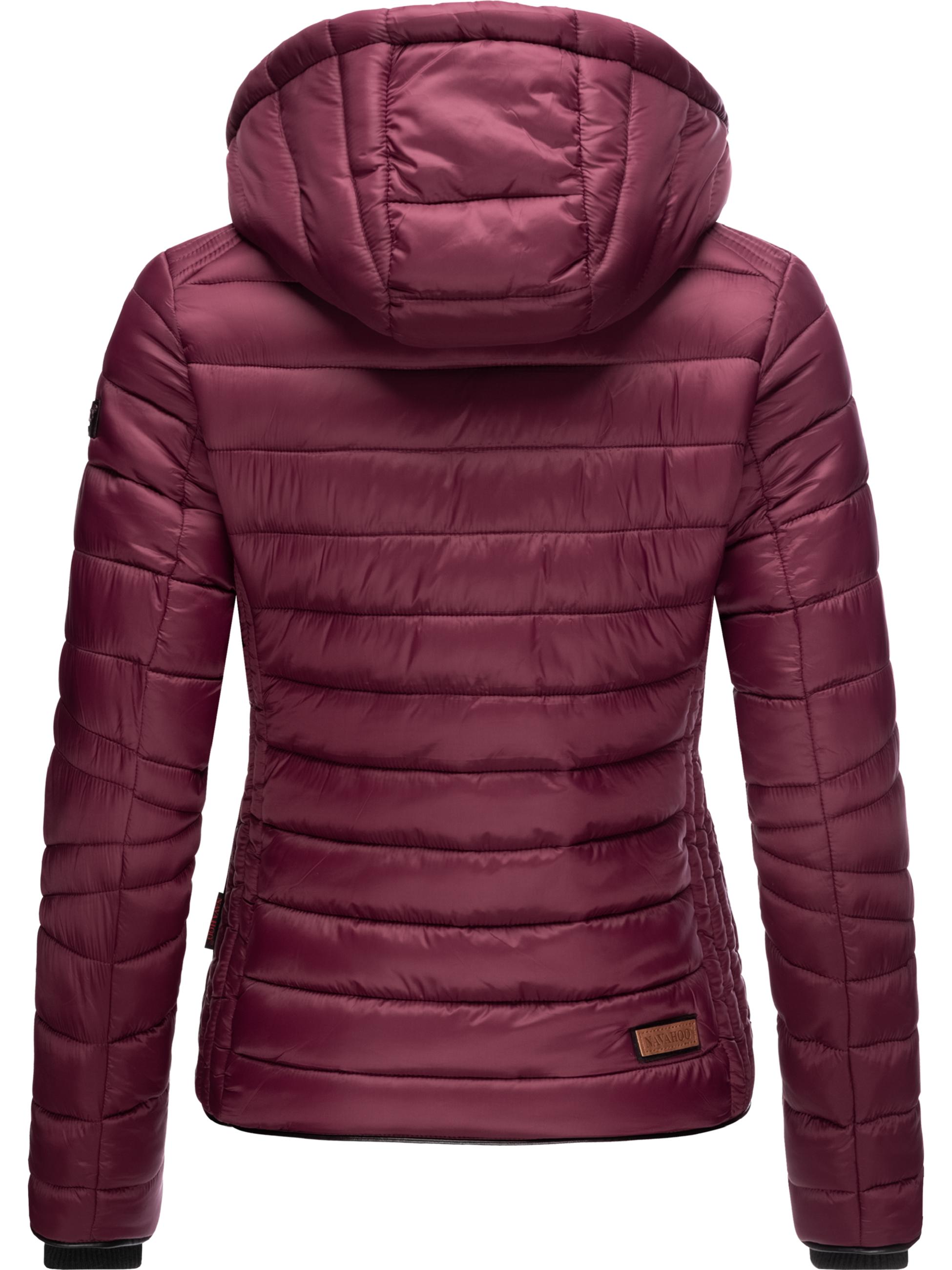 Leichte Steppjacke mit Kapuze "Lulana" Wine