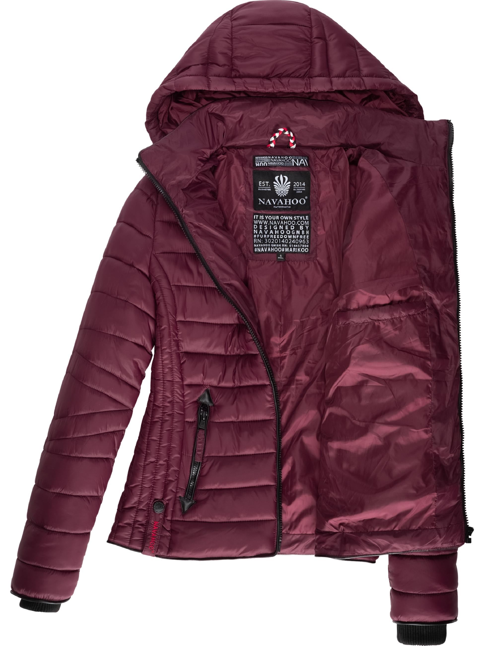 Leichte Steppjacke mit Kapuze "Lulana" Wine