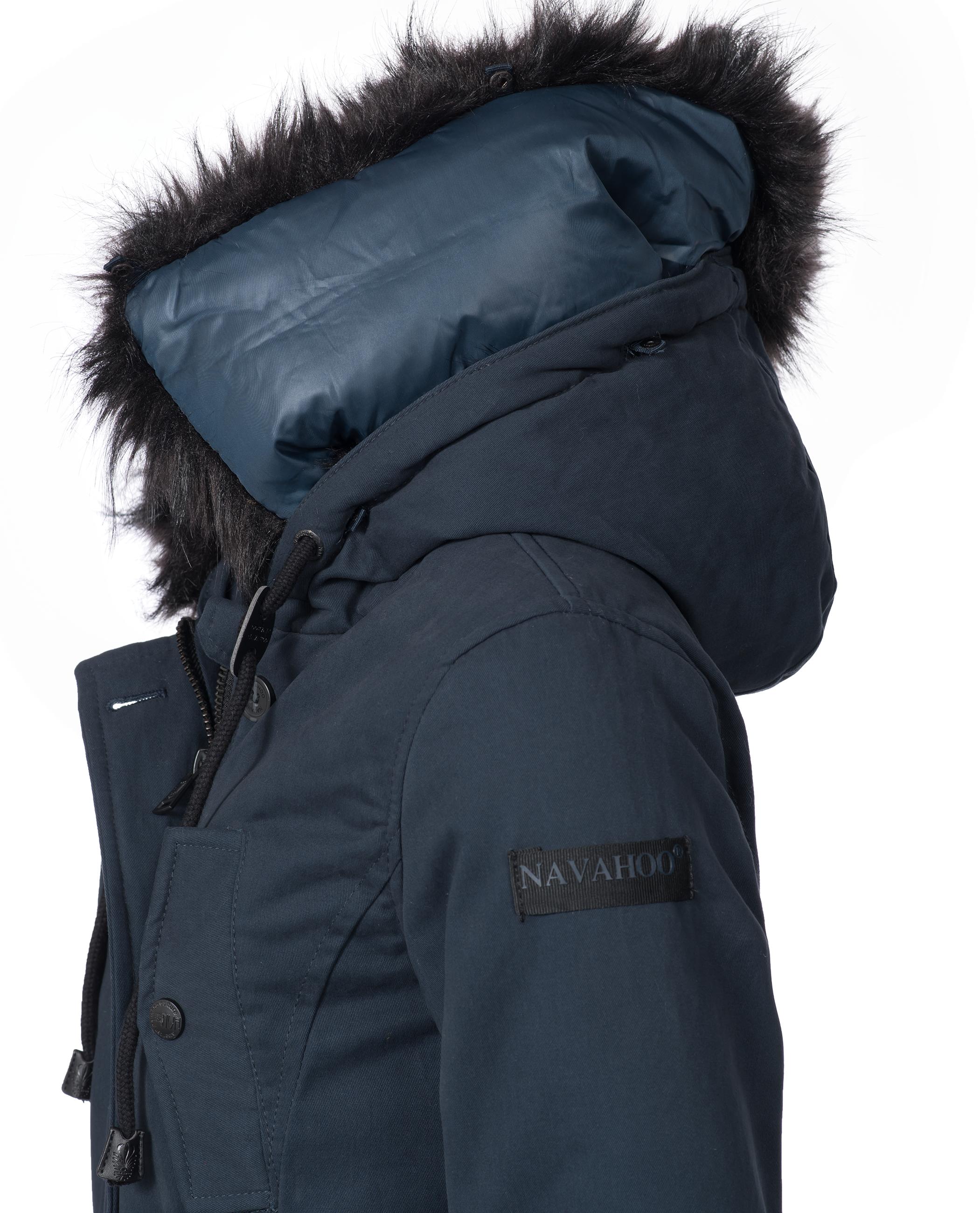 Winter Baumwollparka mit Kapuze "Luluna" Blau