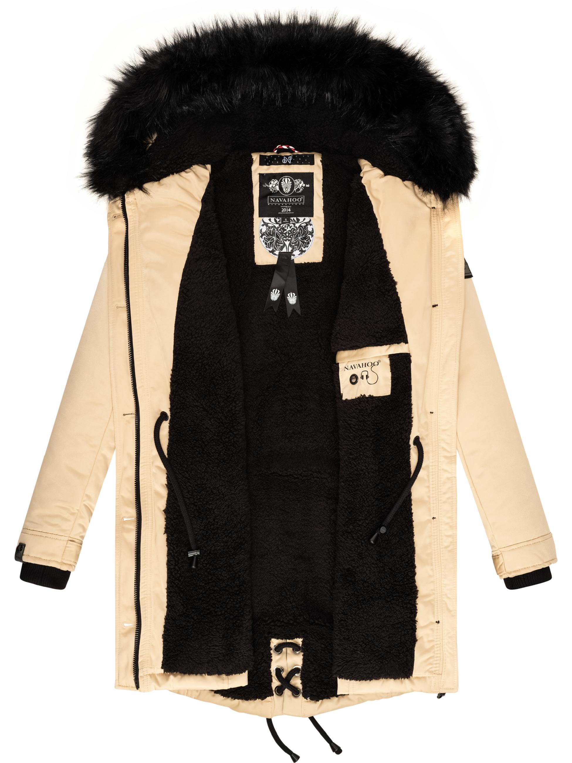 Winterparka mit abnehmbarem Kunstfell "Luluna Prc" Beige