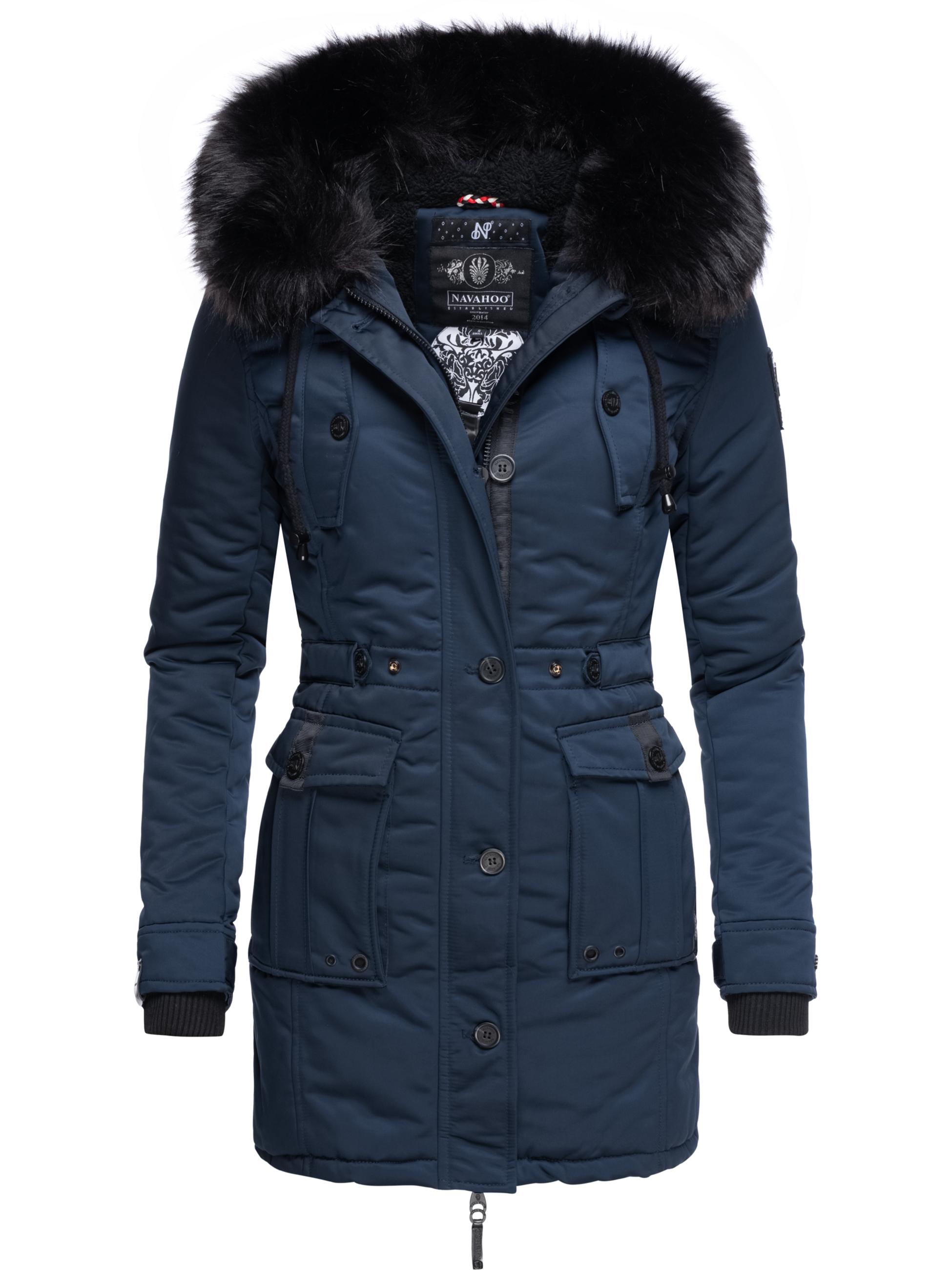 Winterparka mit abnehmbarem Kunstfell "Luluna Prc" Blau