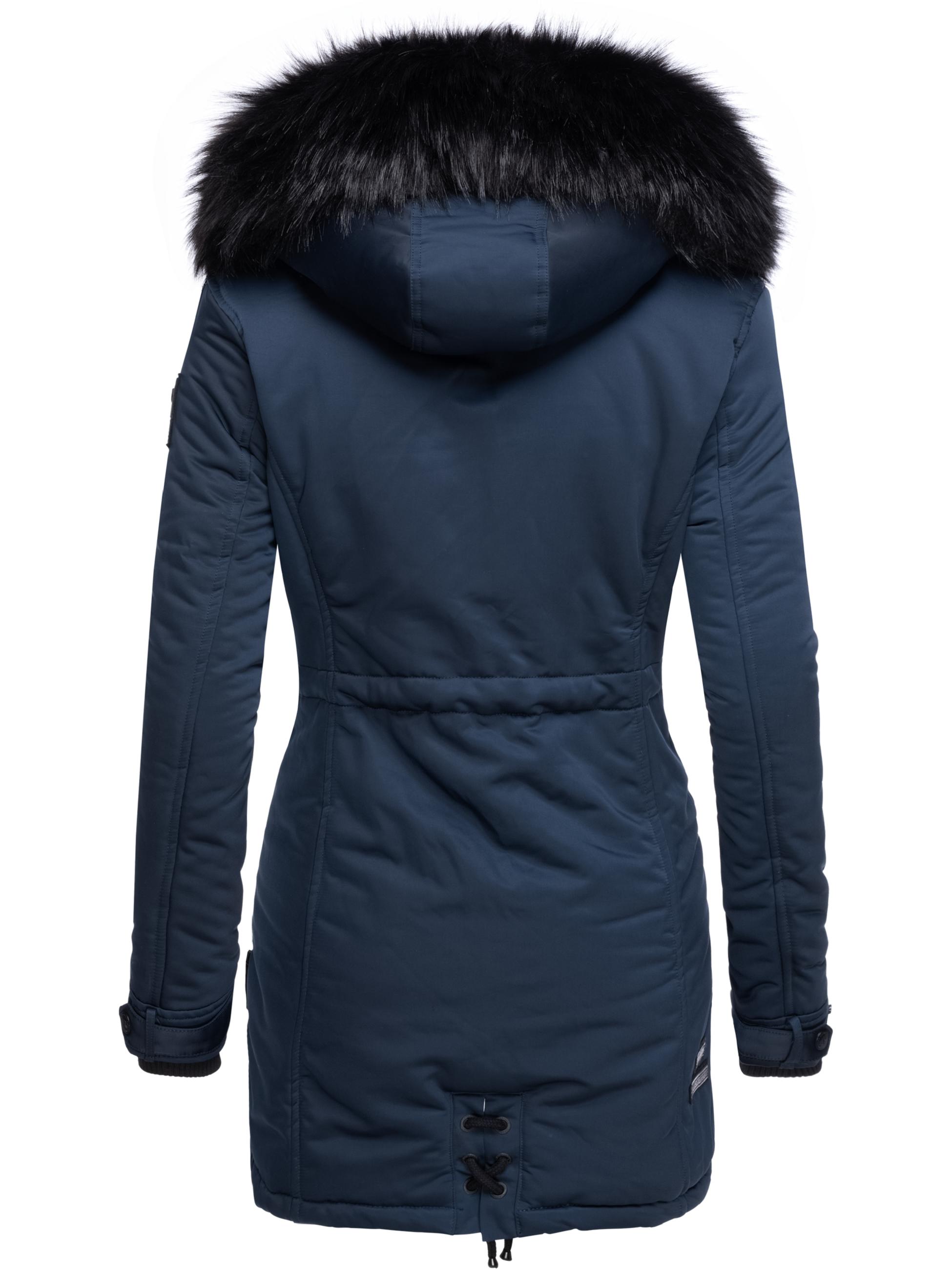 Winterparka mit abnehmbarem Kunstfell "Luluna Prc" Blau