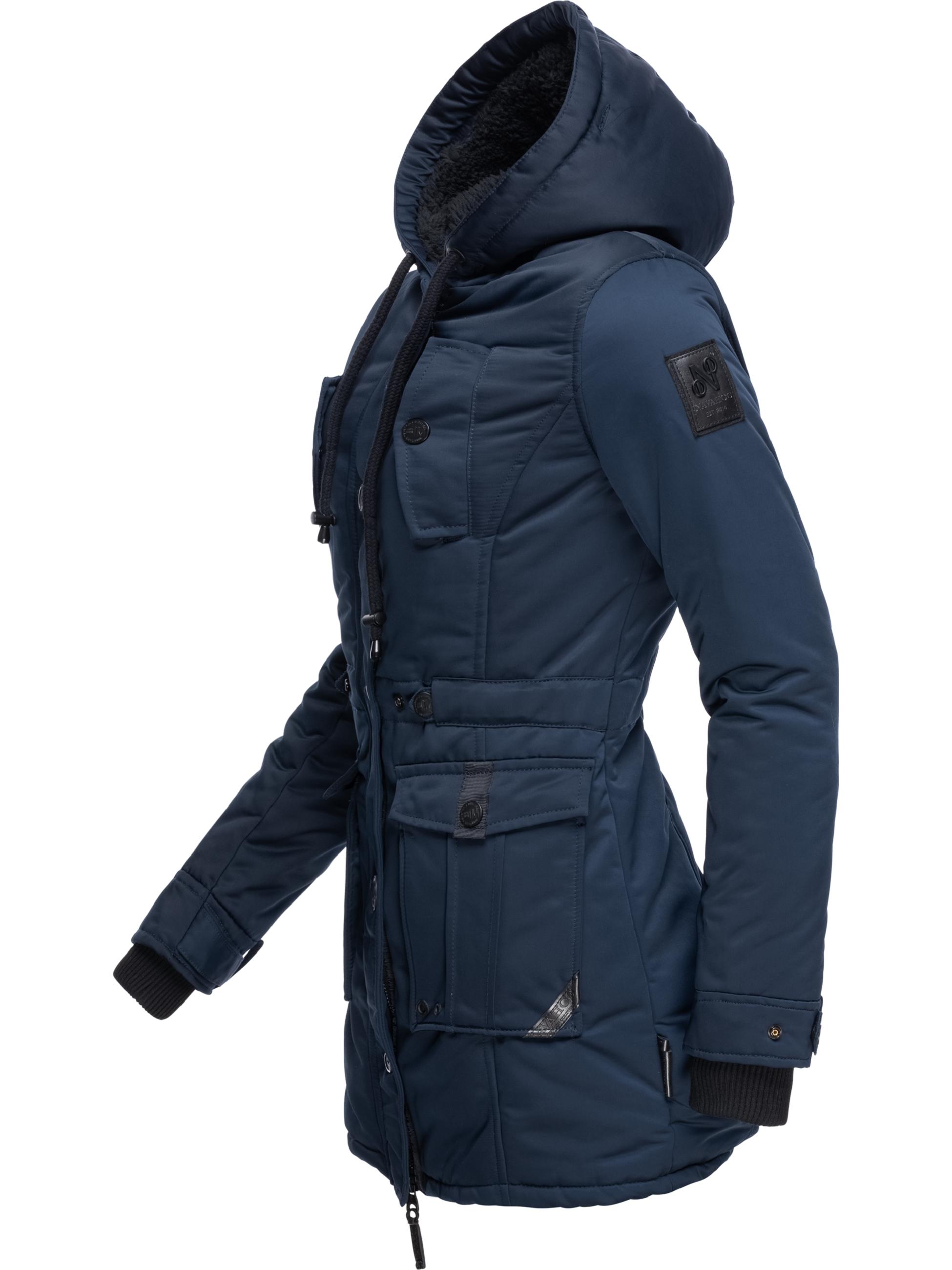 Winterparka mit abnehmbarem Kunstfell "Luluna Prc" Blau