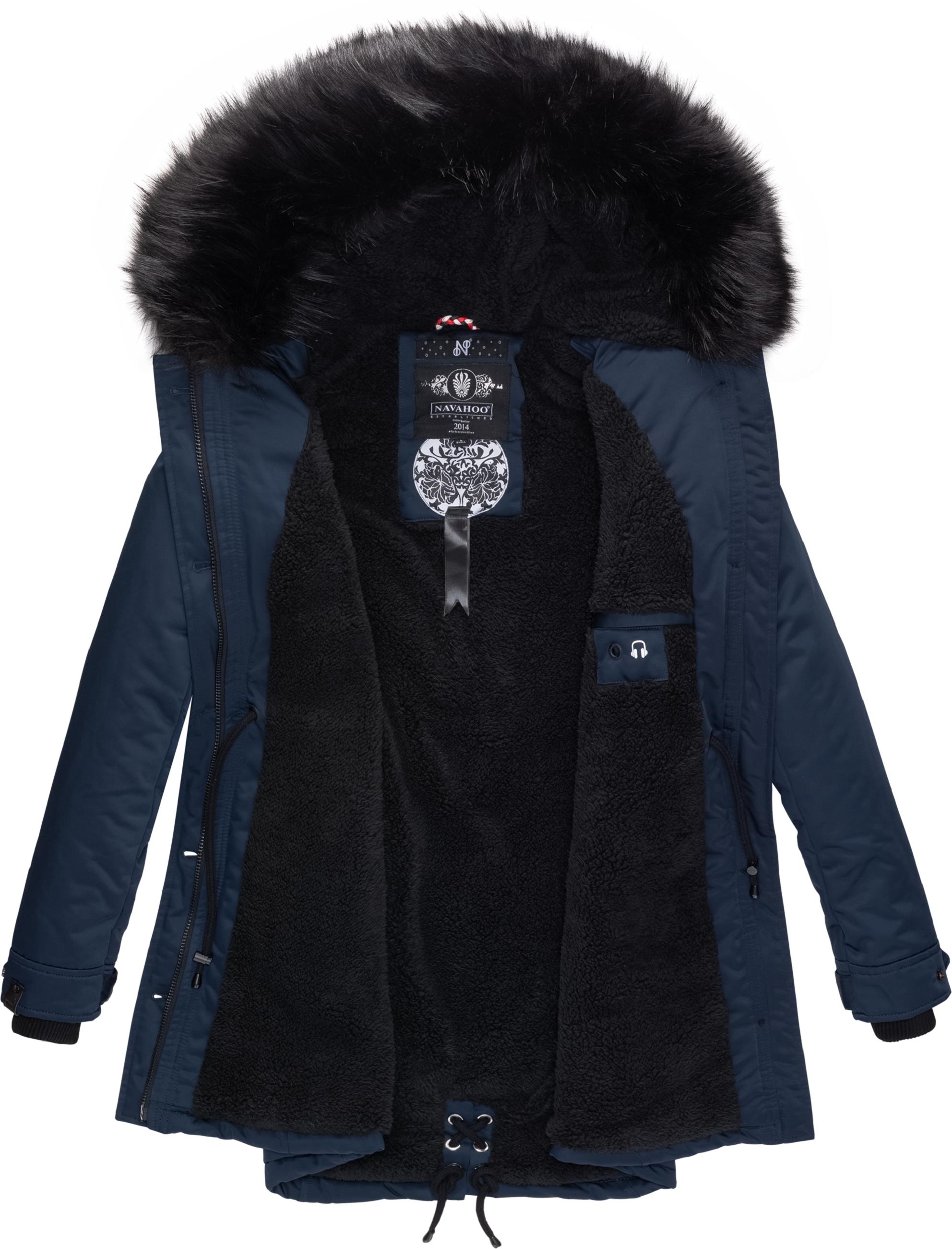 Winterparka mit abnehmbarem Kunstfell "Luluna Prc" Blau