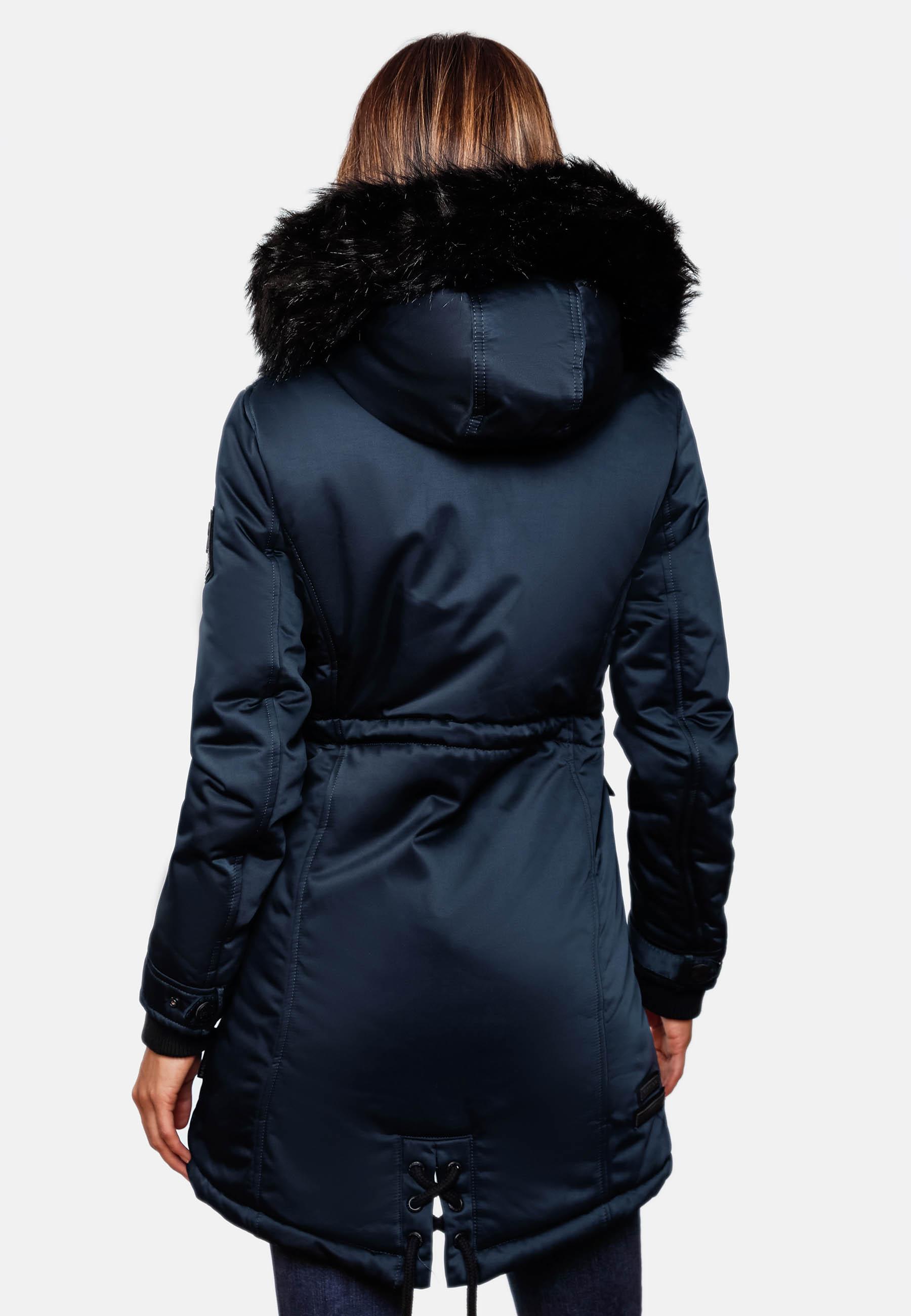 Winterparka mit abnehmbarem Kunstfell "Luluna Prc" Blau