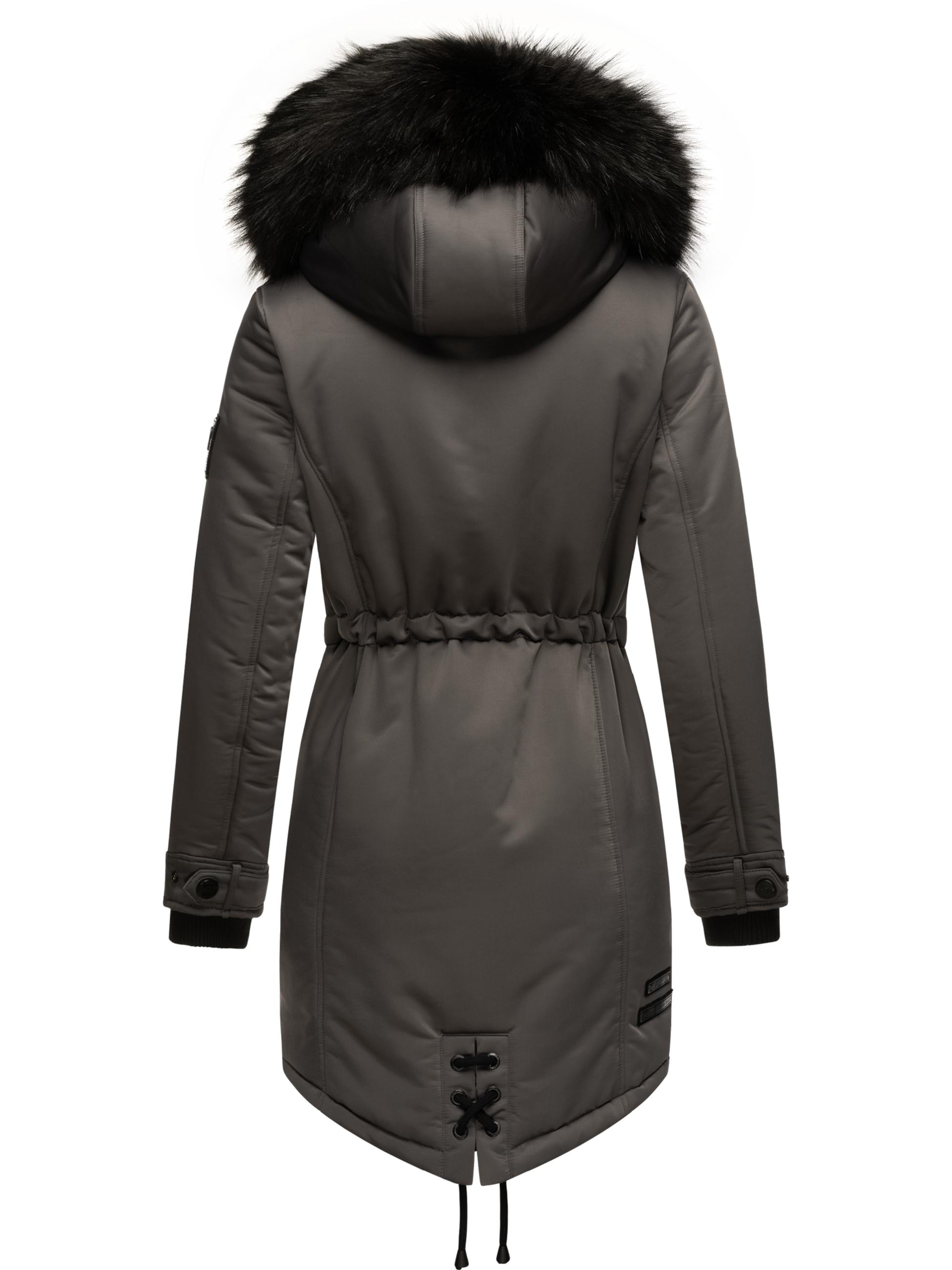 Winterparka mit abnehmbarem Kunstfell "Luluna Prc" Grau