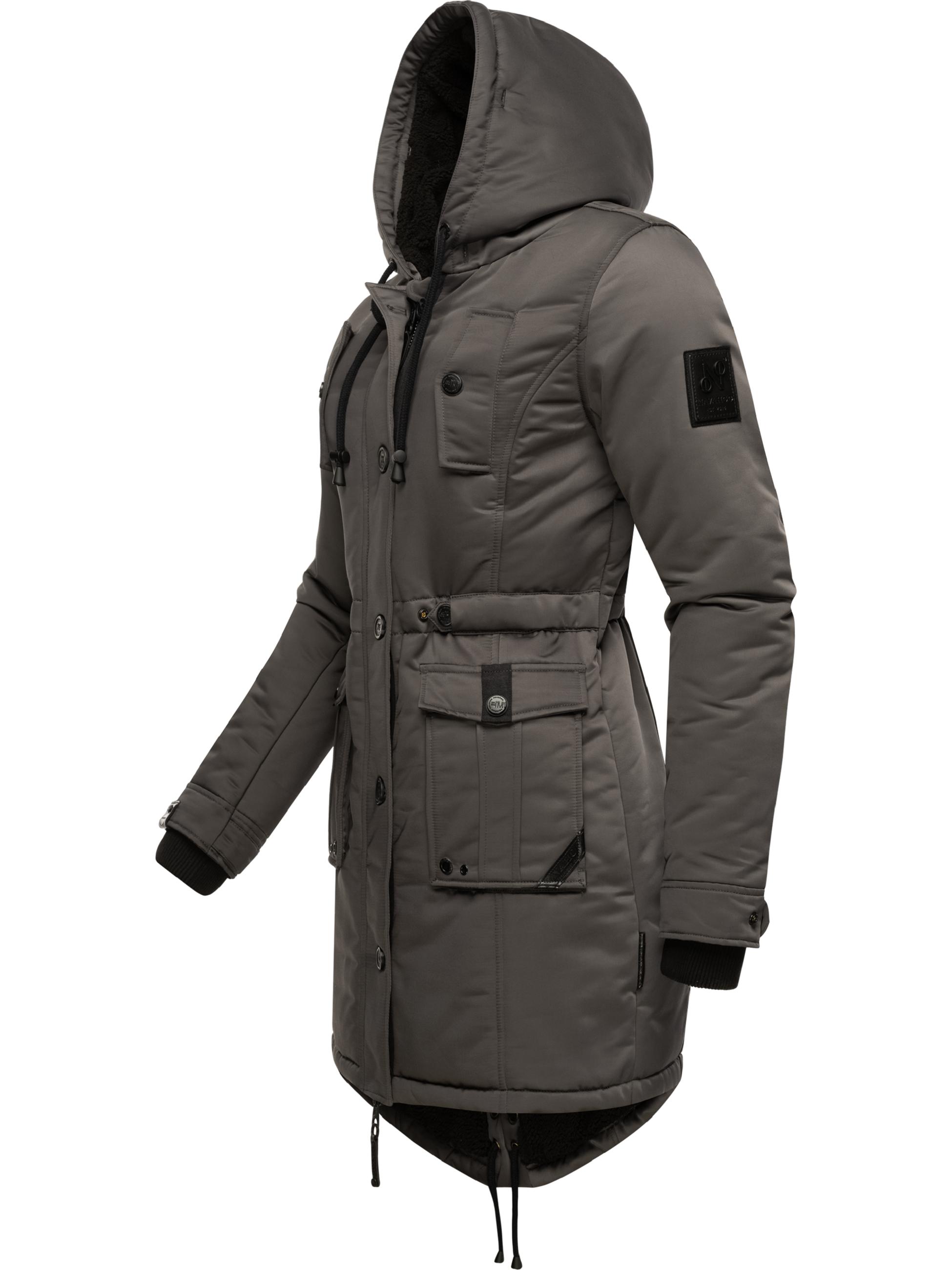 Winterparka mit abnehmbarem Kunstfell "Luluna Prc" Grau