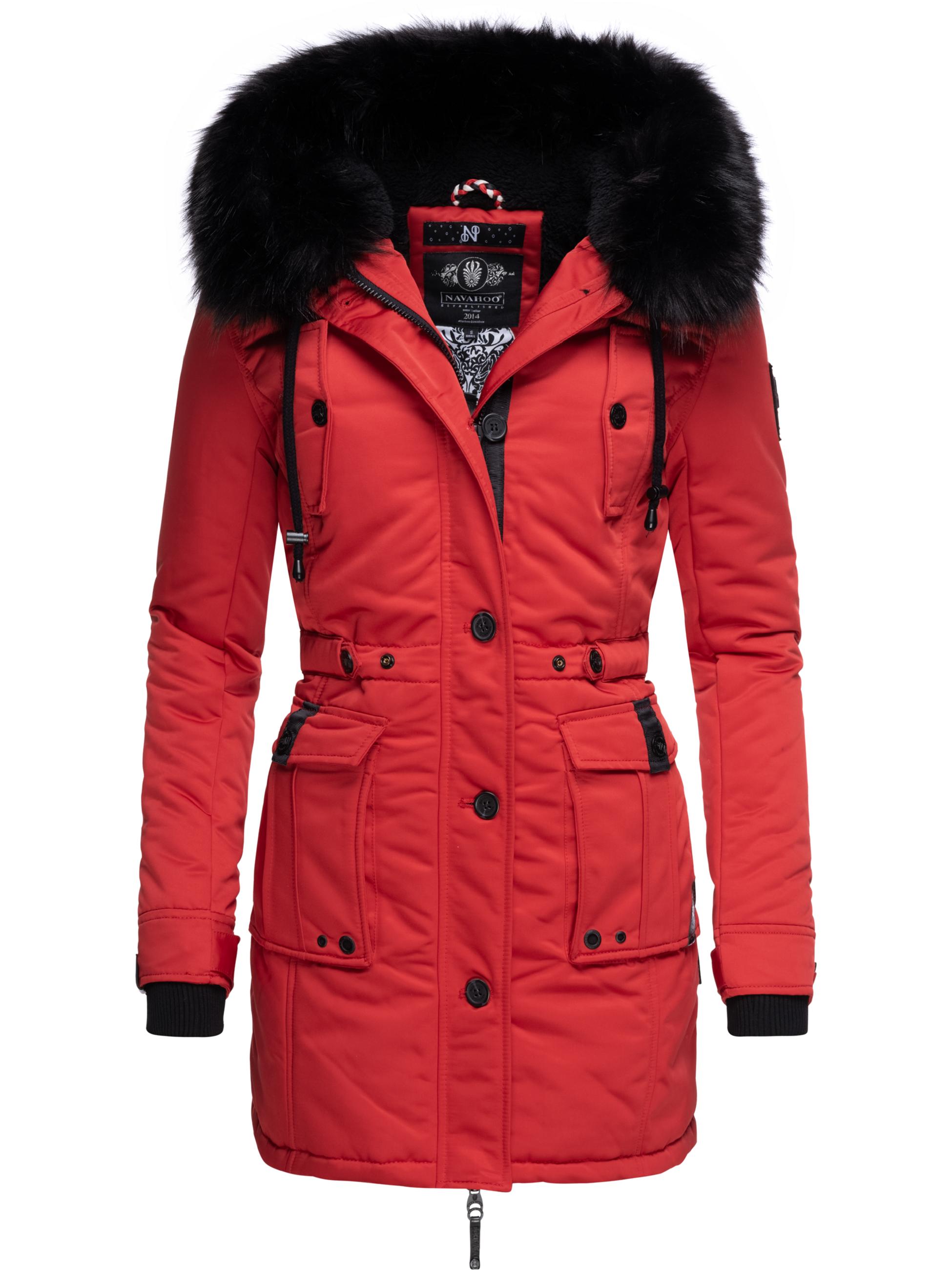 Winterparka mit abnehmbarem Kunstfell "Luluna Prc" Rot