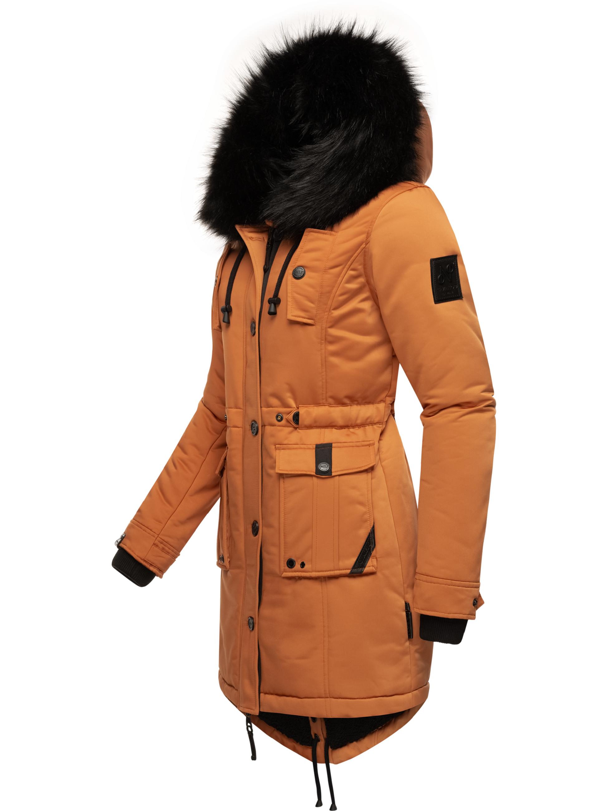 Winterparka mit abnehmbarem Kunstfell "Luluna Prc" Rusty Cinnamon