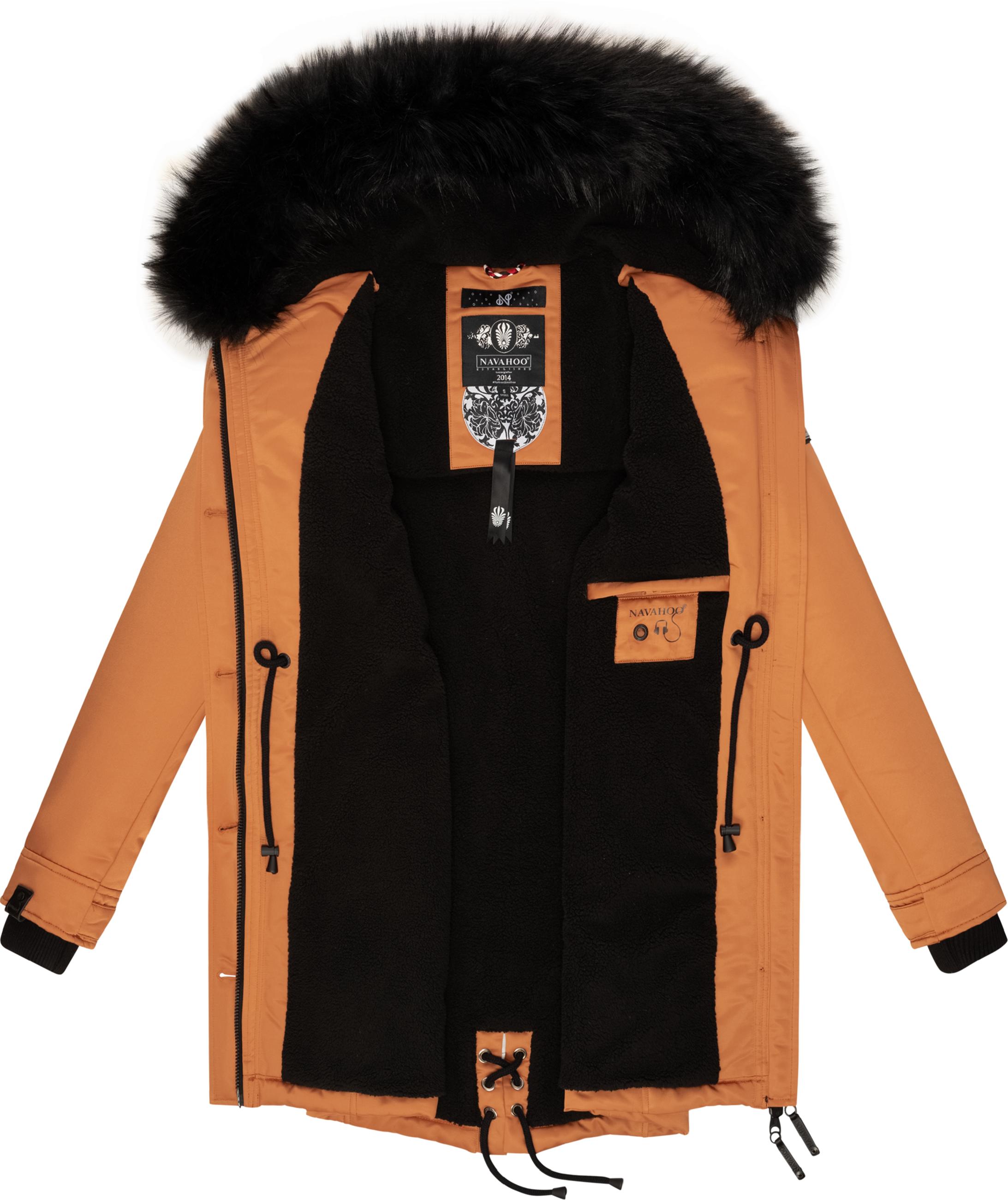 Winterparka mit abnehmbarem Kunstfell "Luluna Prc" Rusty Cinnamon