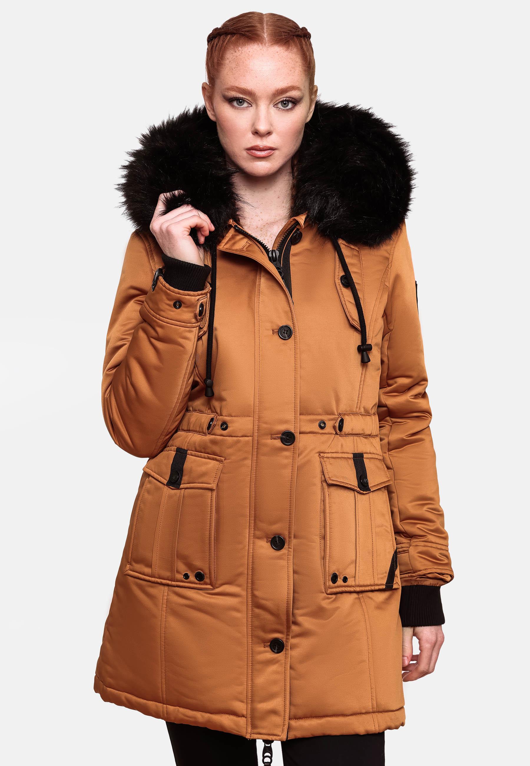 Winterparka mit abnehmbarem Kunstfell "Luluna Prc" Rusty Cinnamon