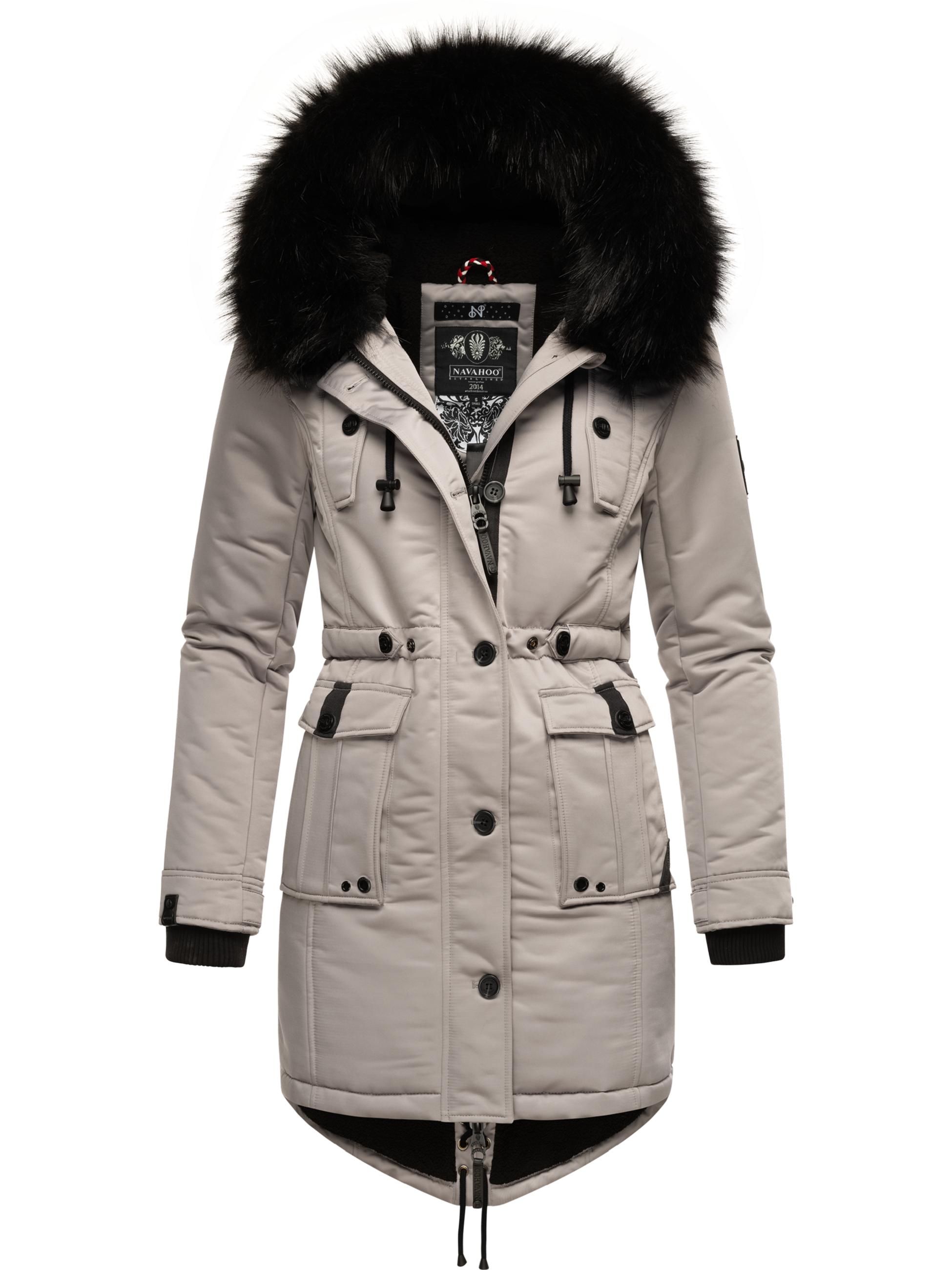 Winterparka mit abnehmbarem Kunstfell "Luluna Prc" Zinc Grey