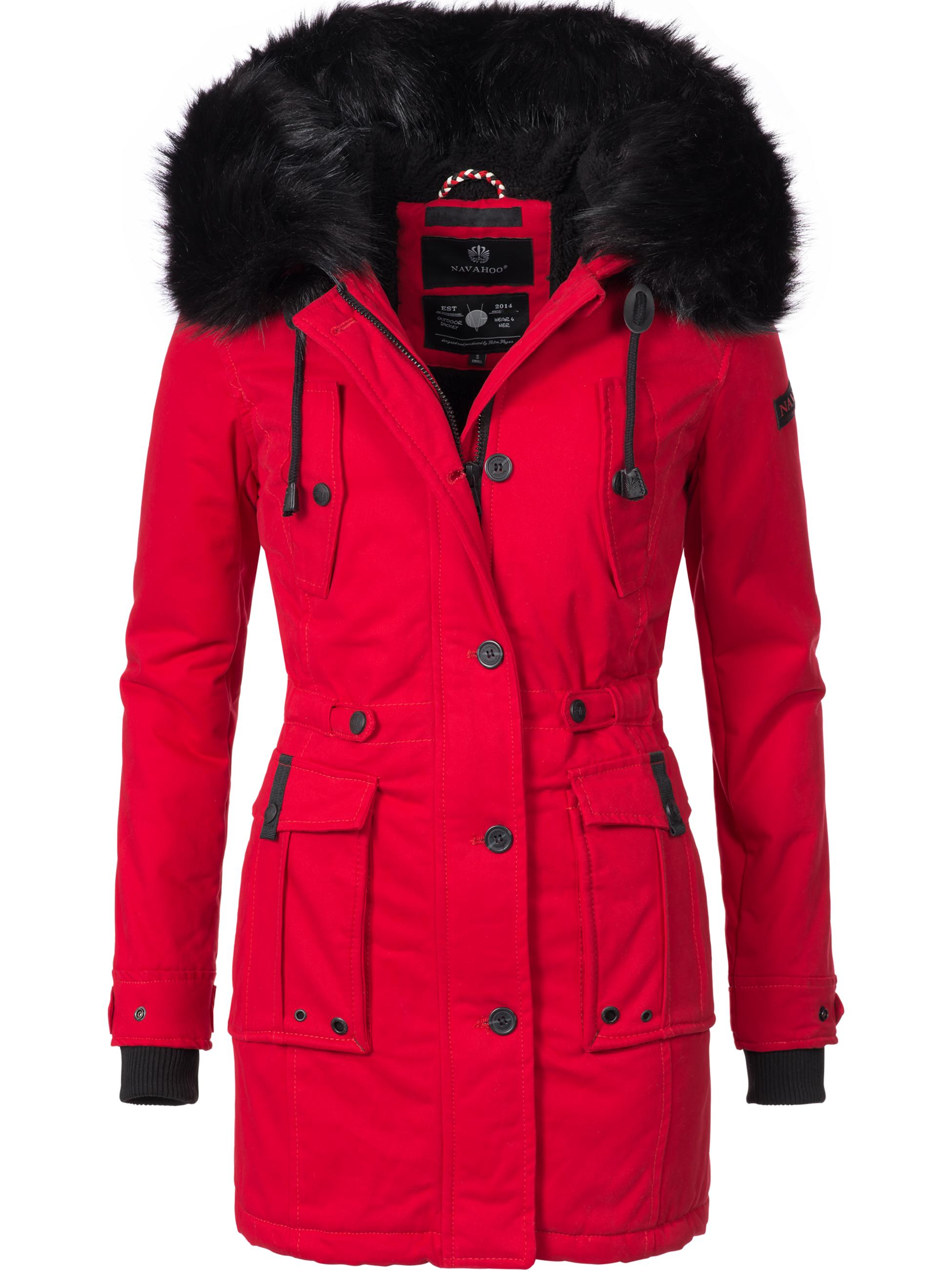 Winter Baumwollparka mit Kapuze "Luluna" Rot