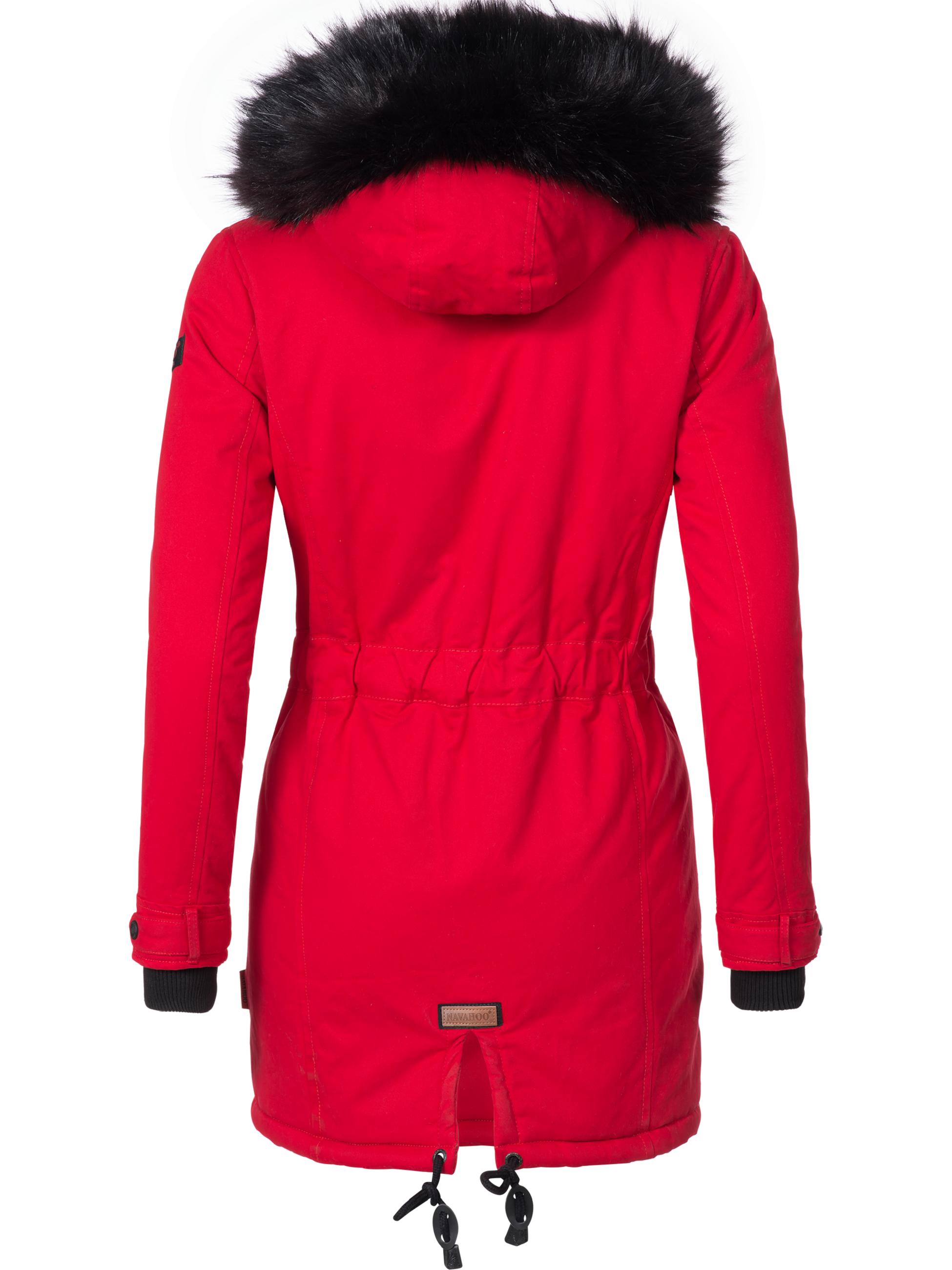 Winter Baumwollparka mit Kapuze "Luluna" Rot