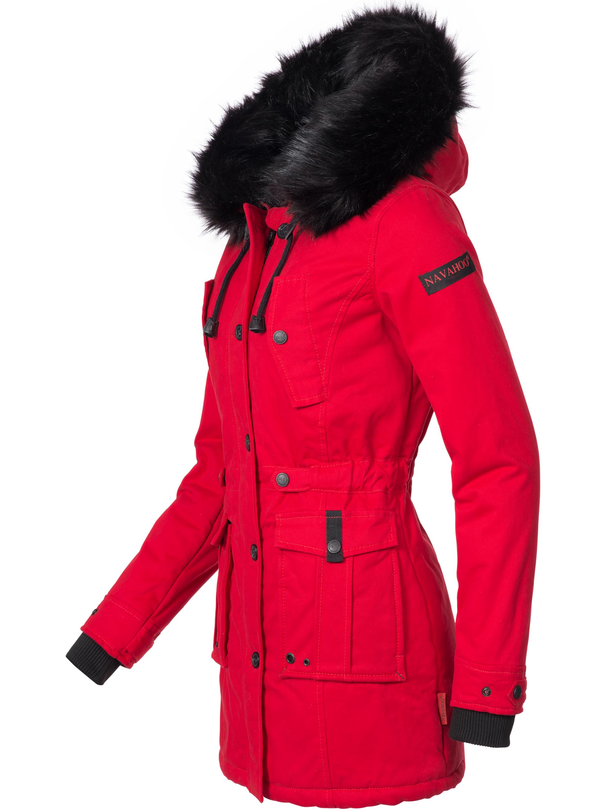 Winter Baumwollparka mit Kapuze "Luluna" Rot