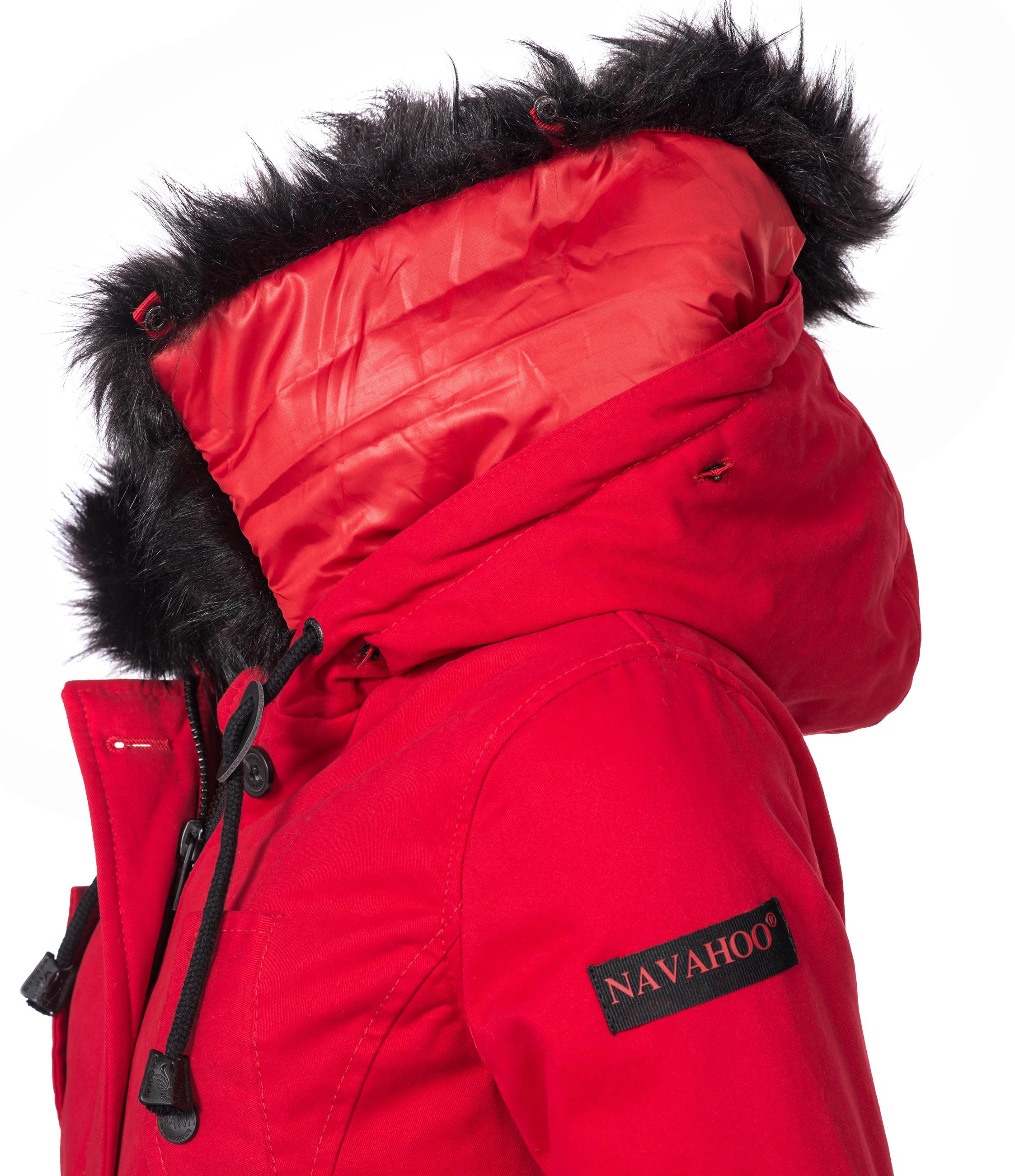 Winter Baumwollparka mit Kapuze "Luluna" Rot