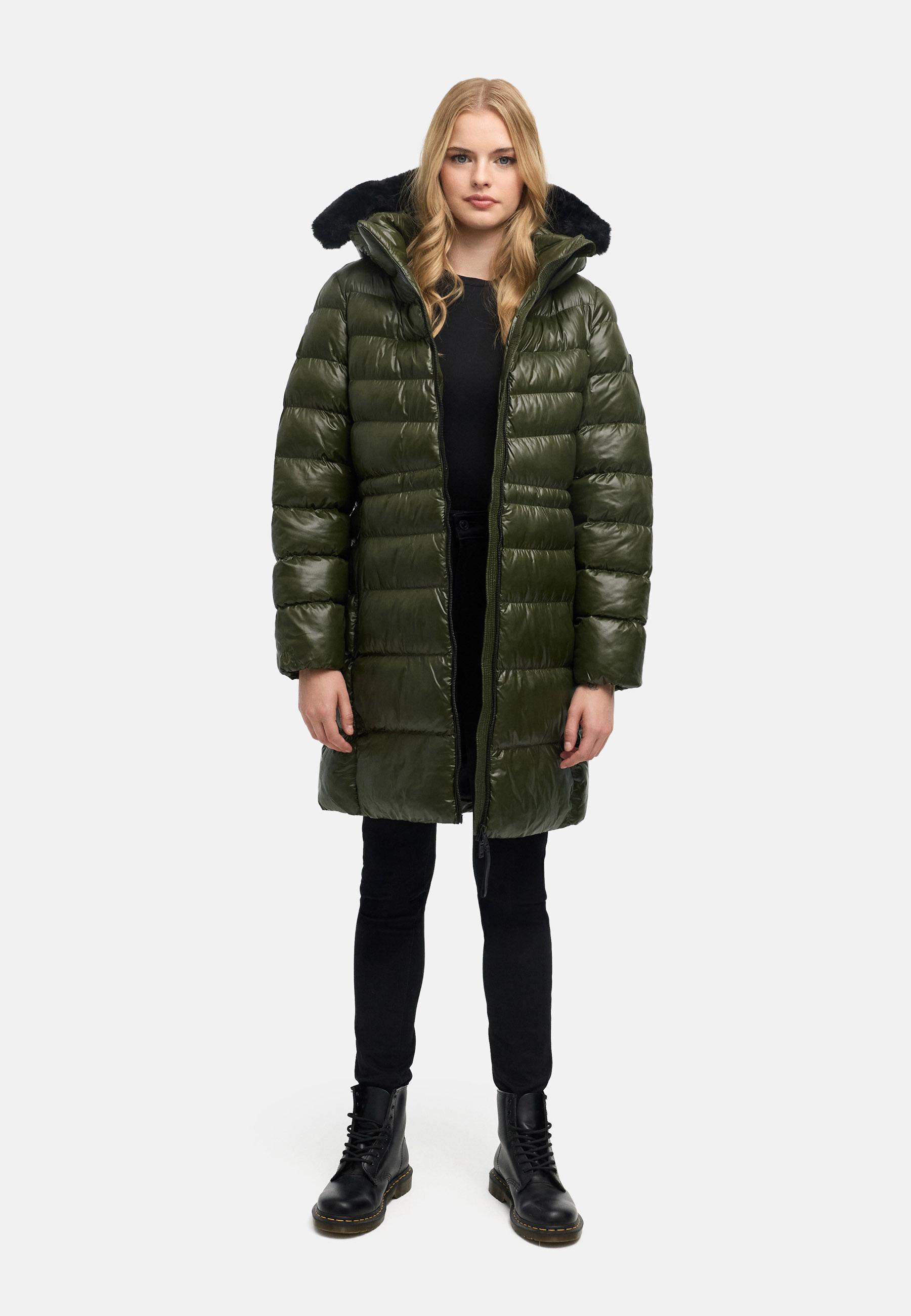 Steppmantel "Lumeiaa 14" Dark Olive