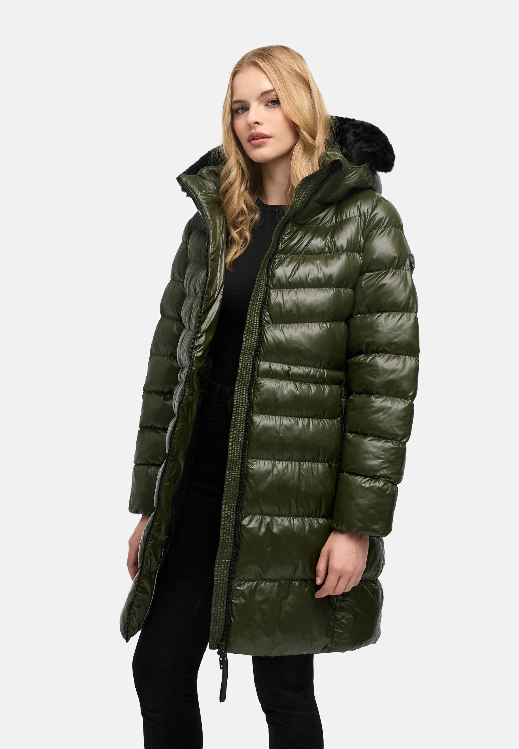 Steppmantel "Lumeiaa 14" Dark Olive